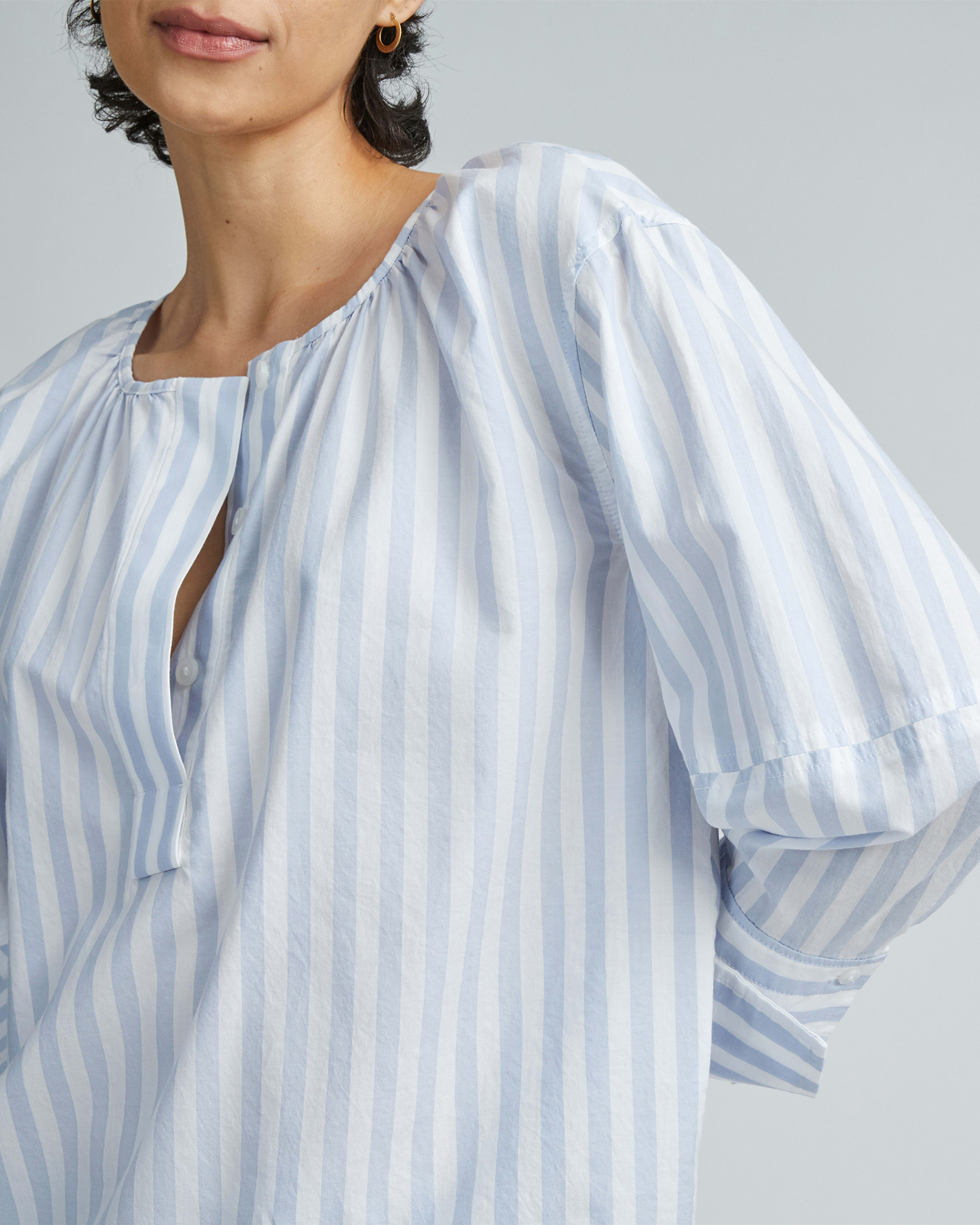 Luisa Cerano T White Balloon Sleeve Top 358872 7591 0100 main image 1