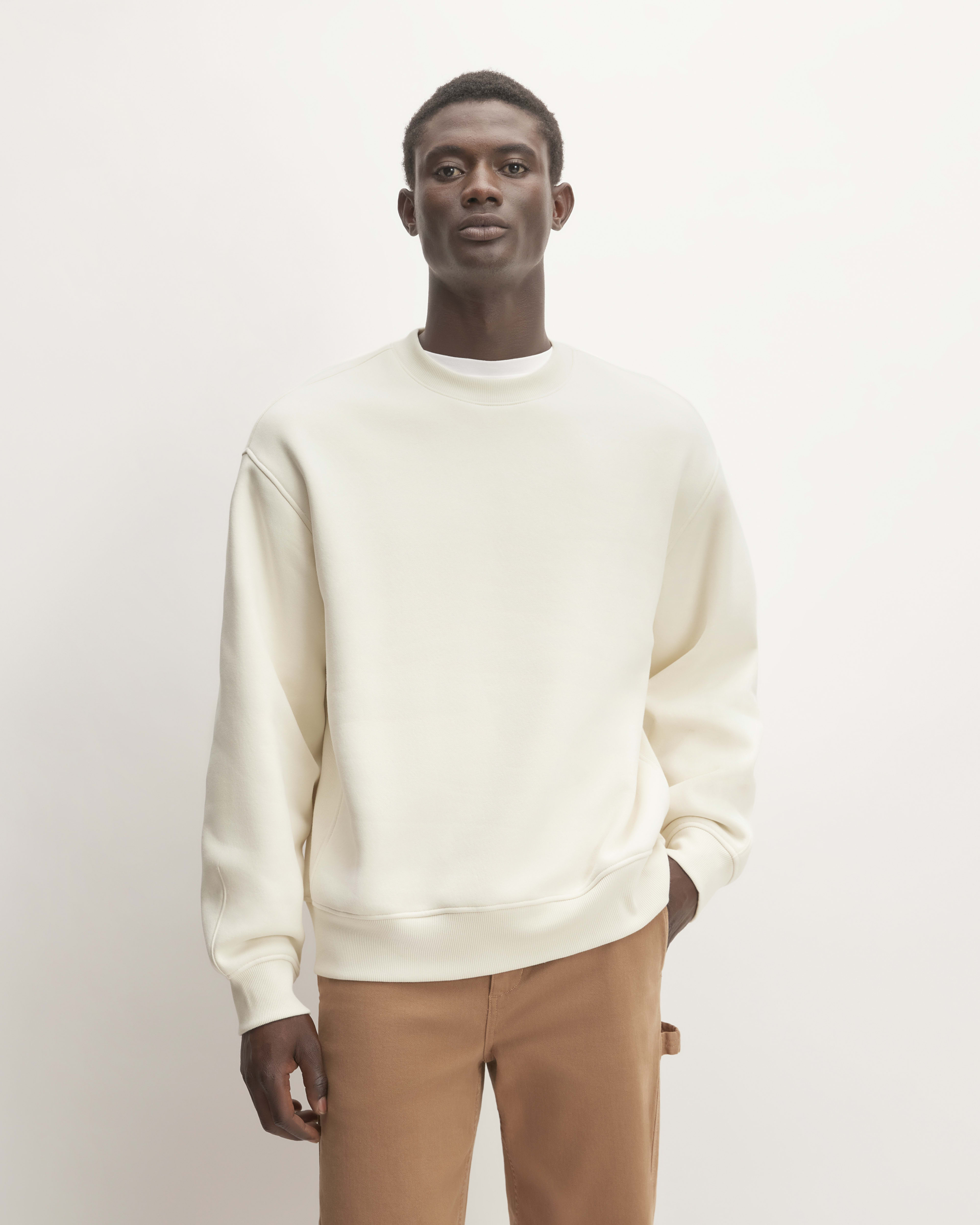 The ReTrack Crewneck Sweatshirt Bone Everlane