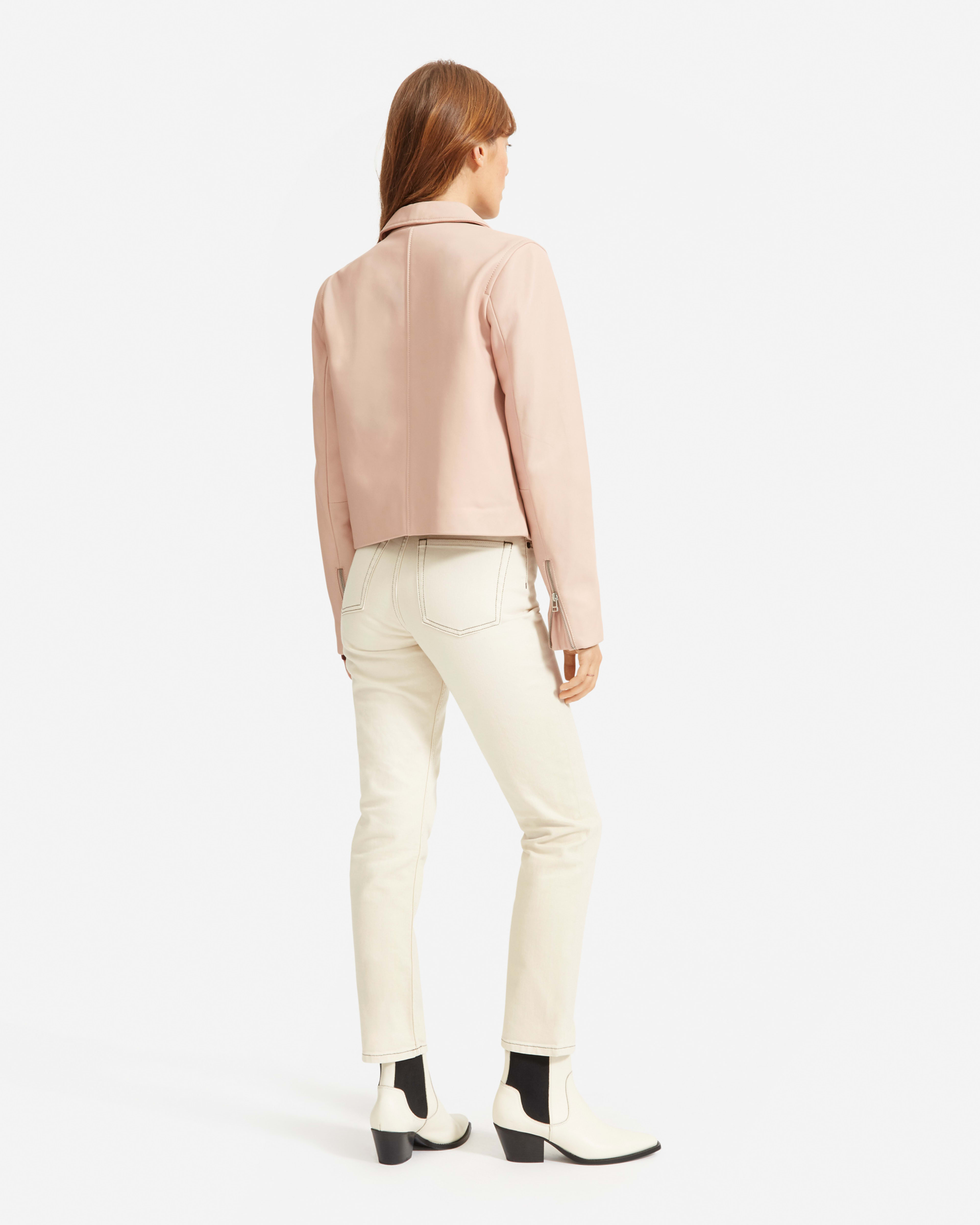 The Modern Leather Jacket Mellow Pink – Everlane