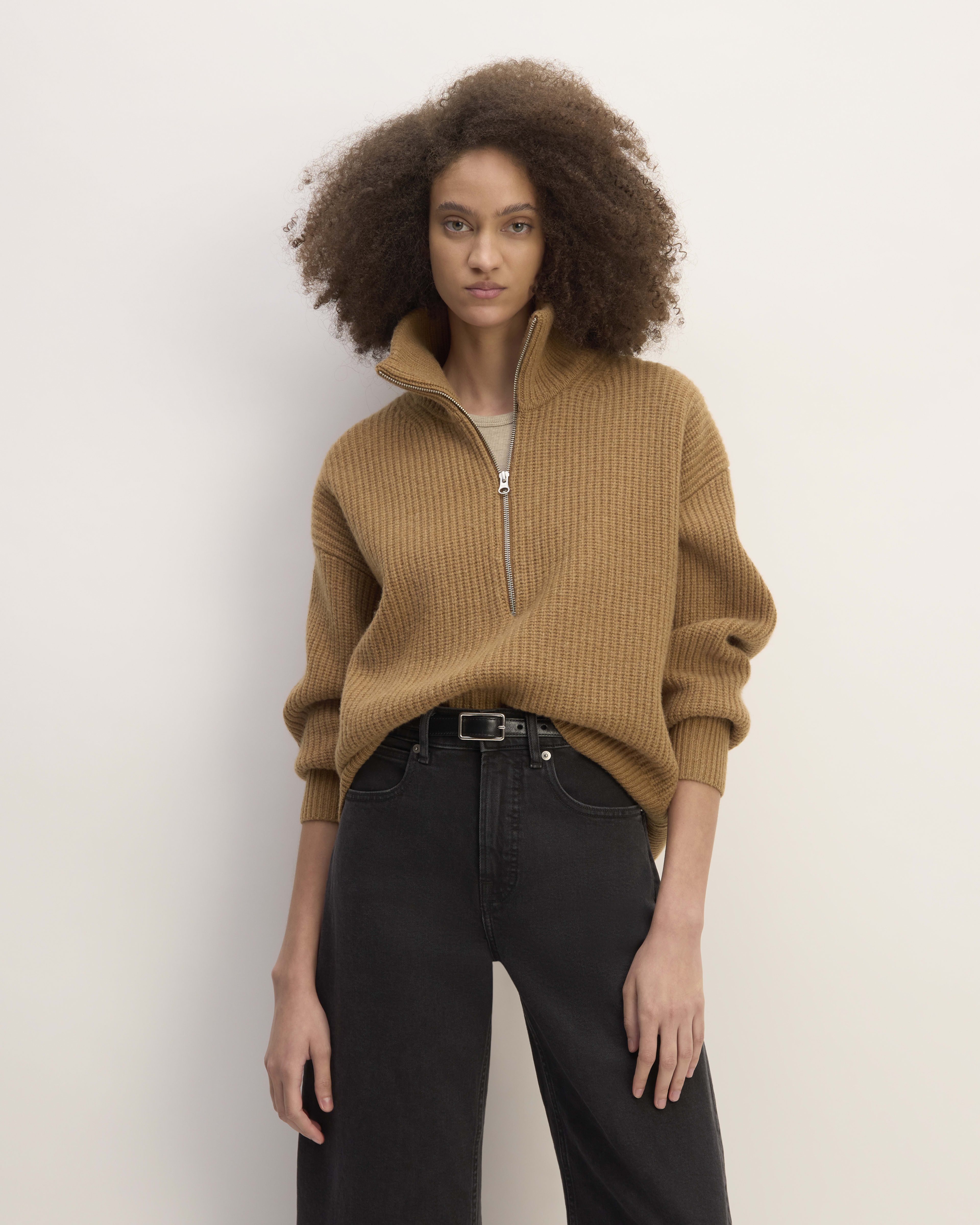 The Felted Merino Half-Zip Sweater