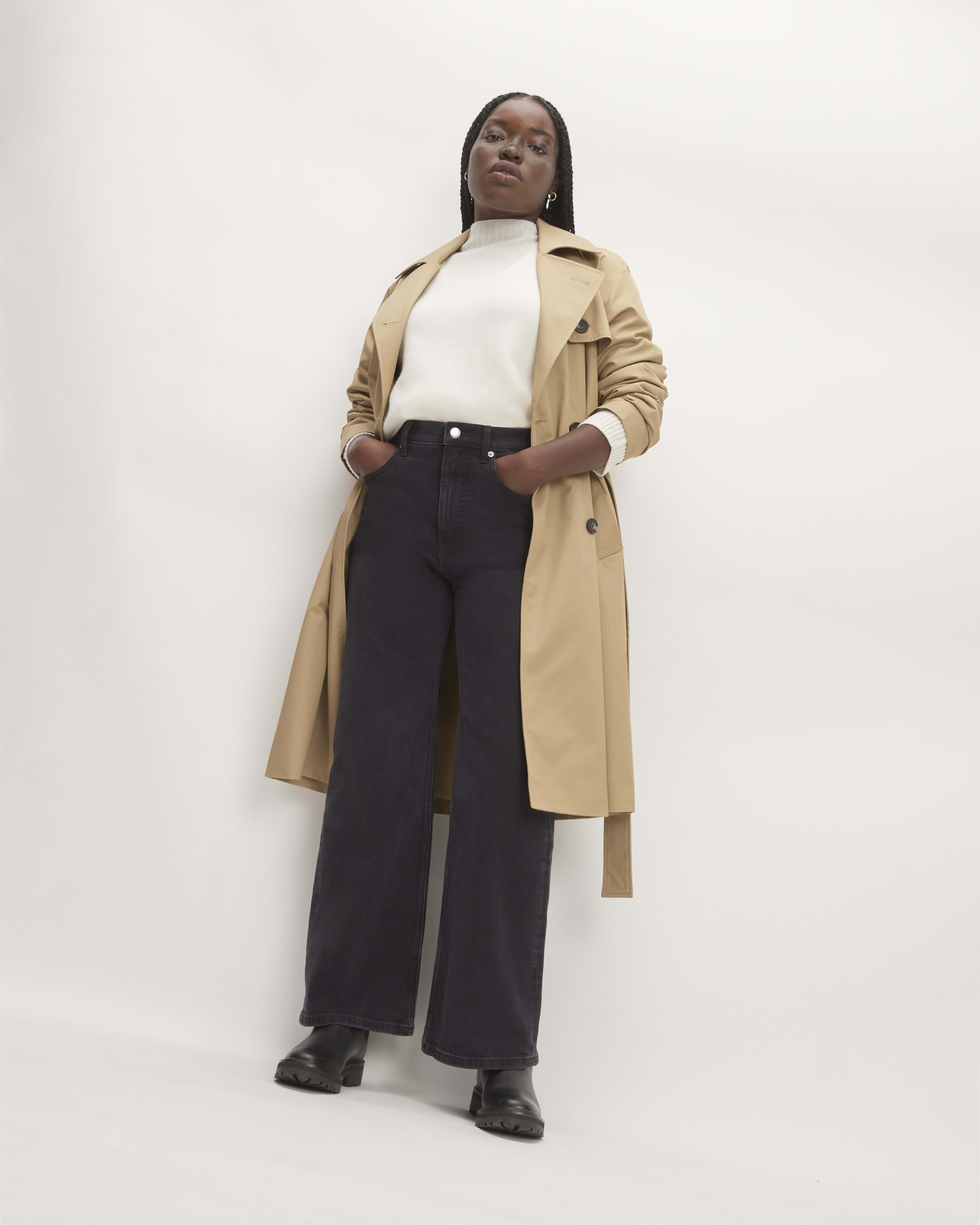 Everlane shrunken cheap denim jacket