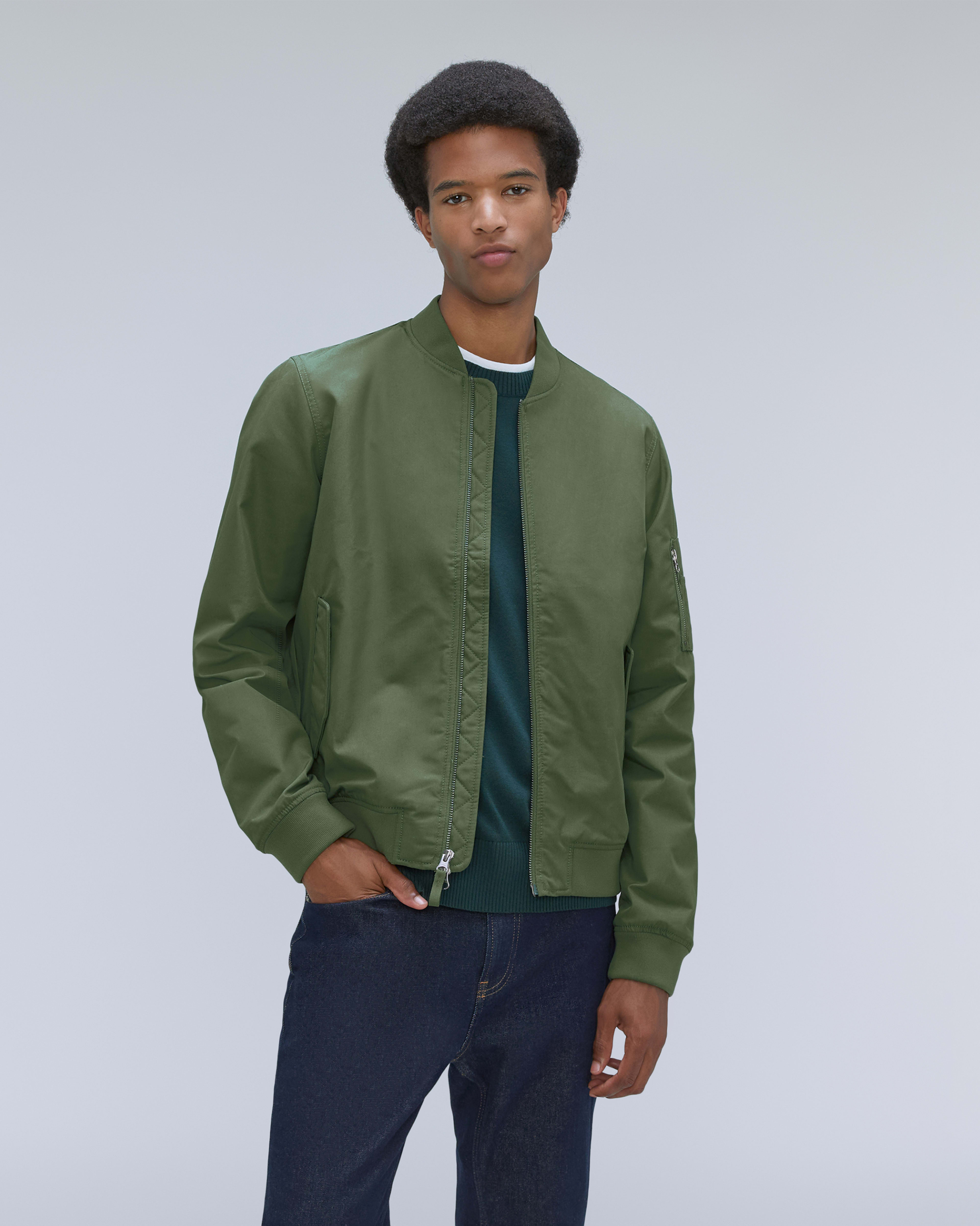 Bomber jacket deals mens green