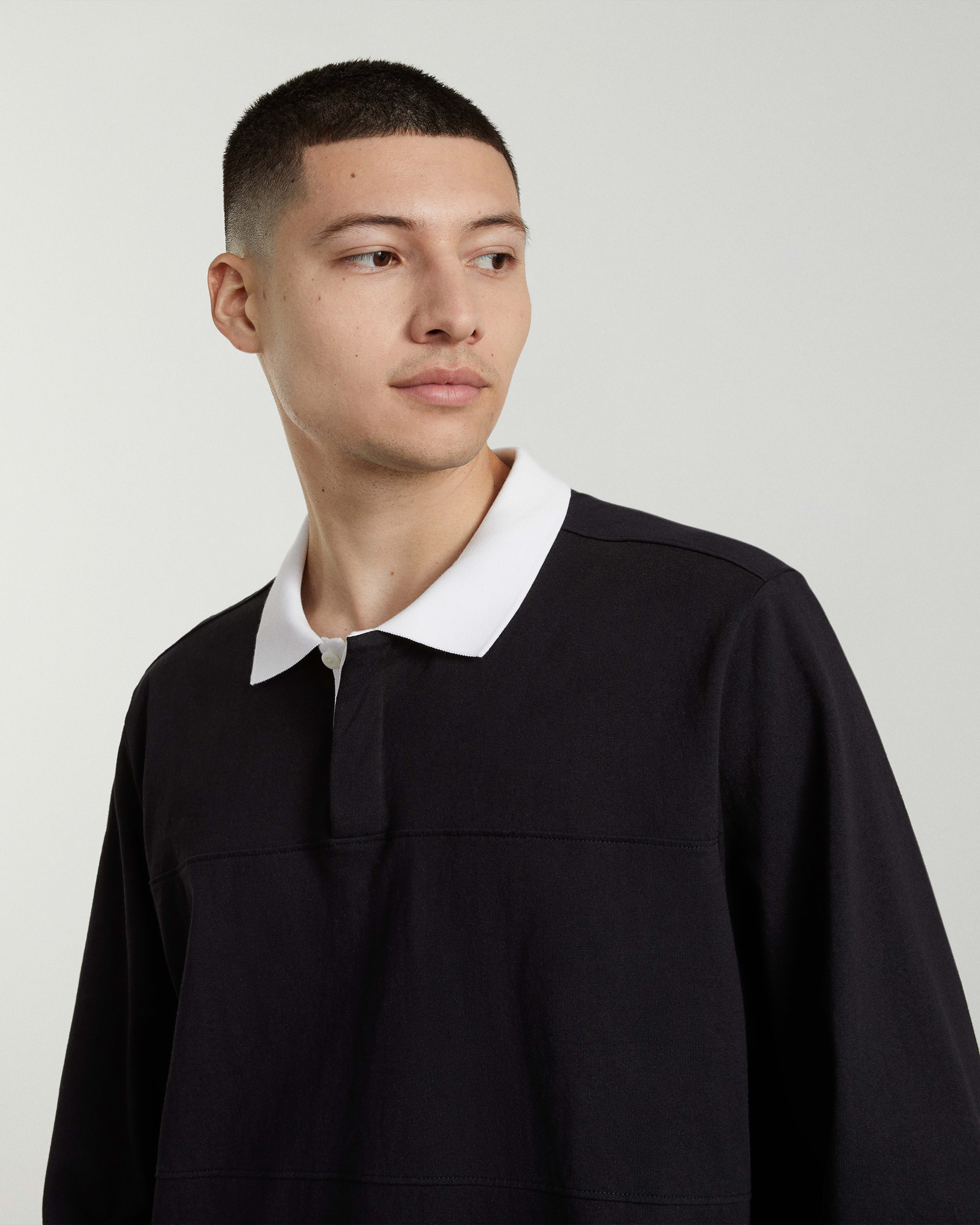 The PremiumWeight Rugby Shirt Black Everlane