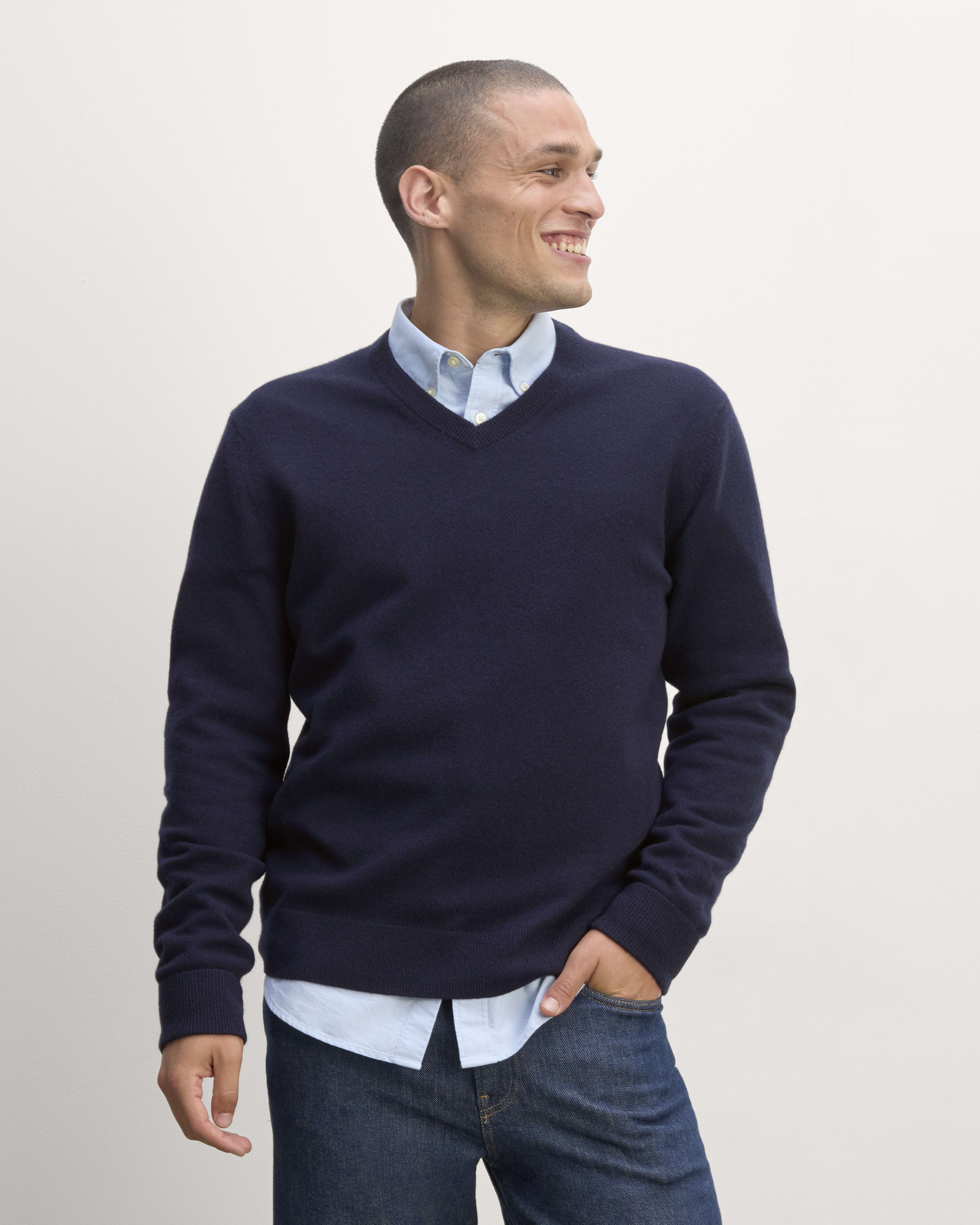 The Cloud Relaxed Cardigan Black Everlane