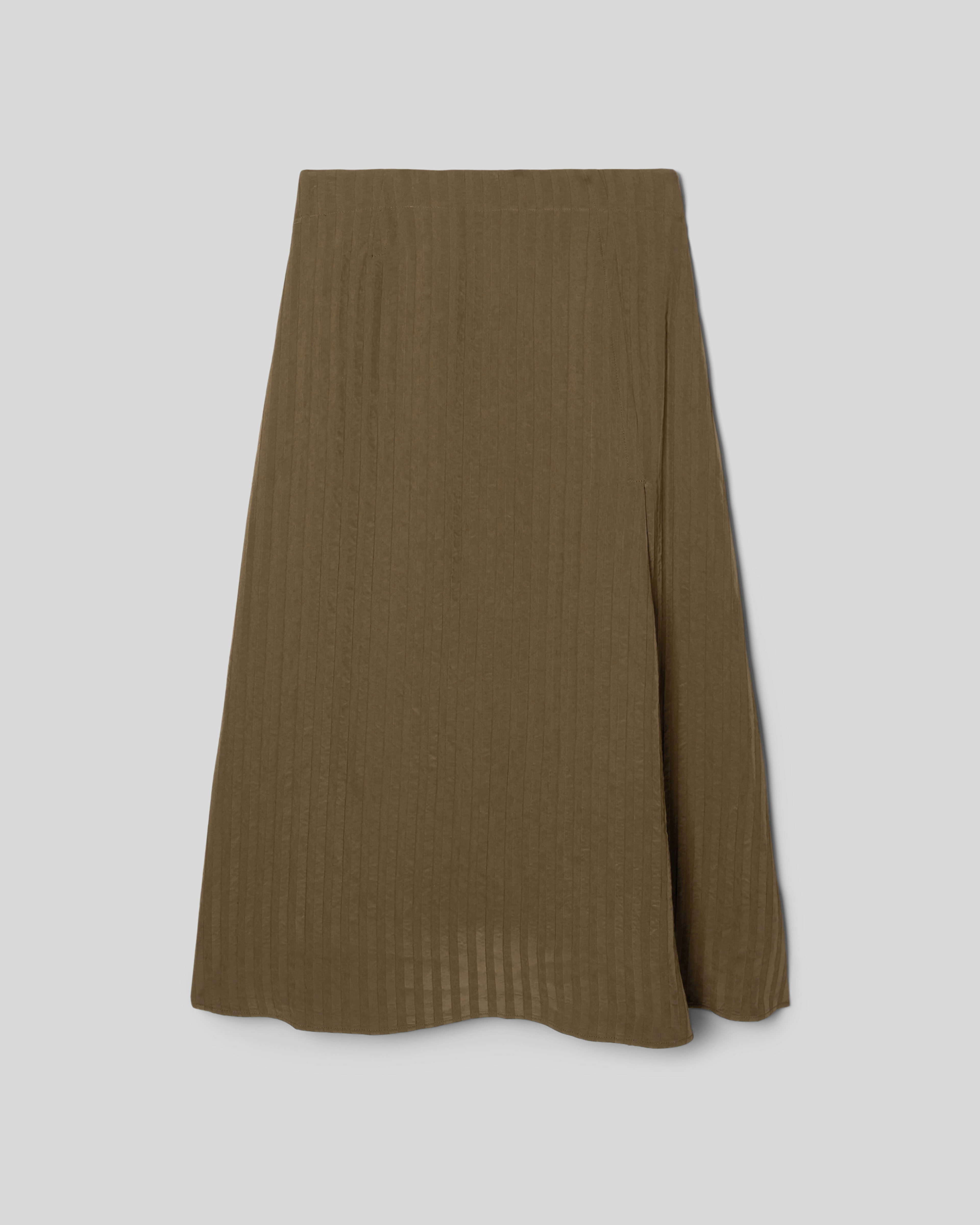 The City Stripe Midi Skirt Beech – Everlane