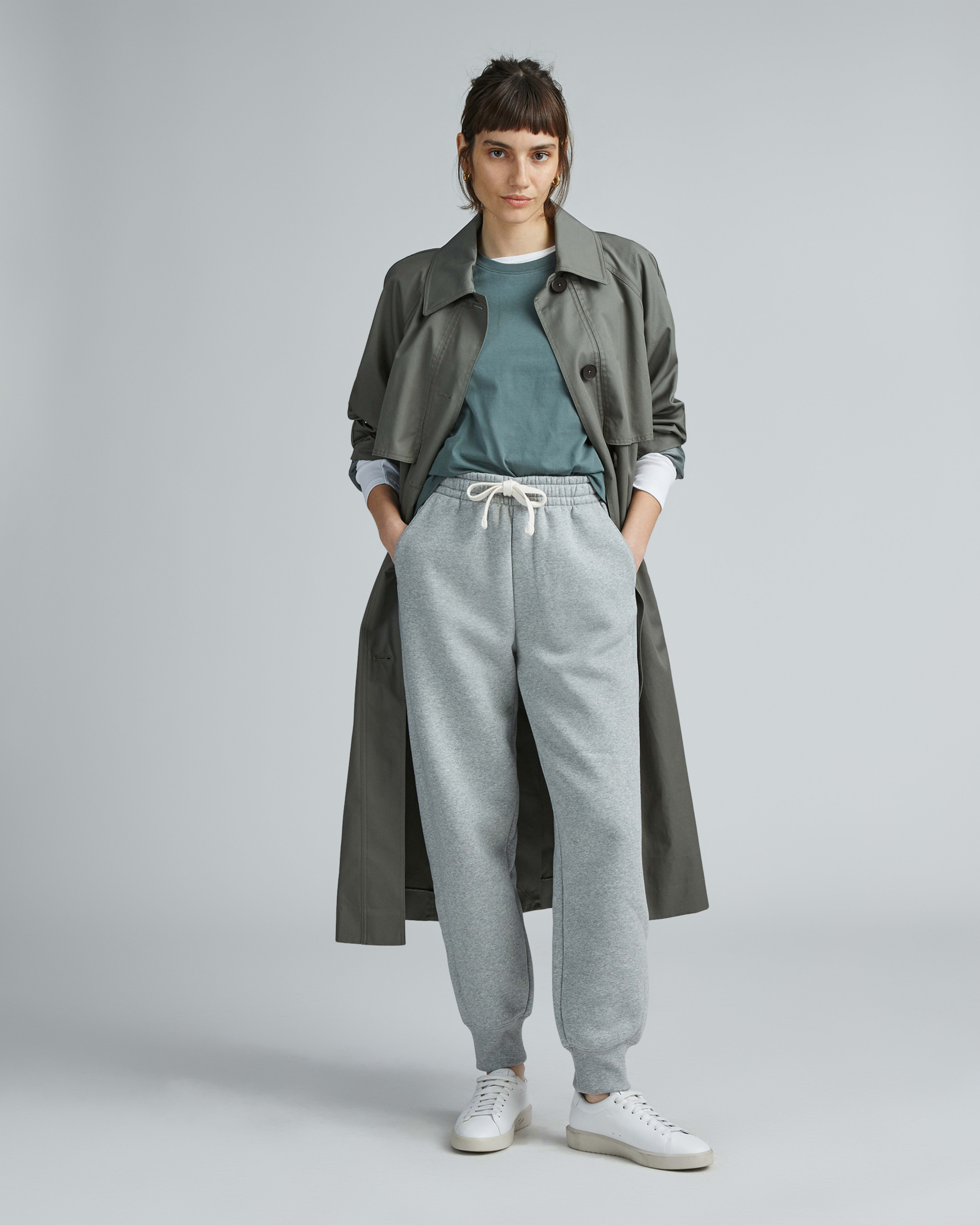 The ReTrack Oversized Crew Heather Grey – Everlane