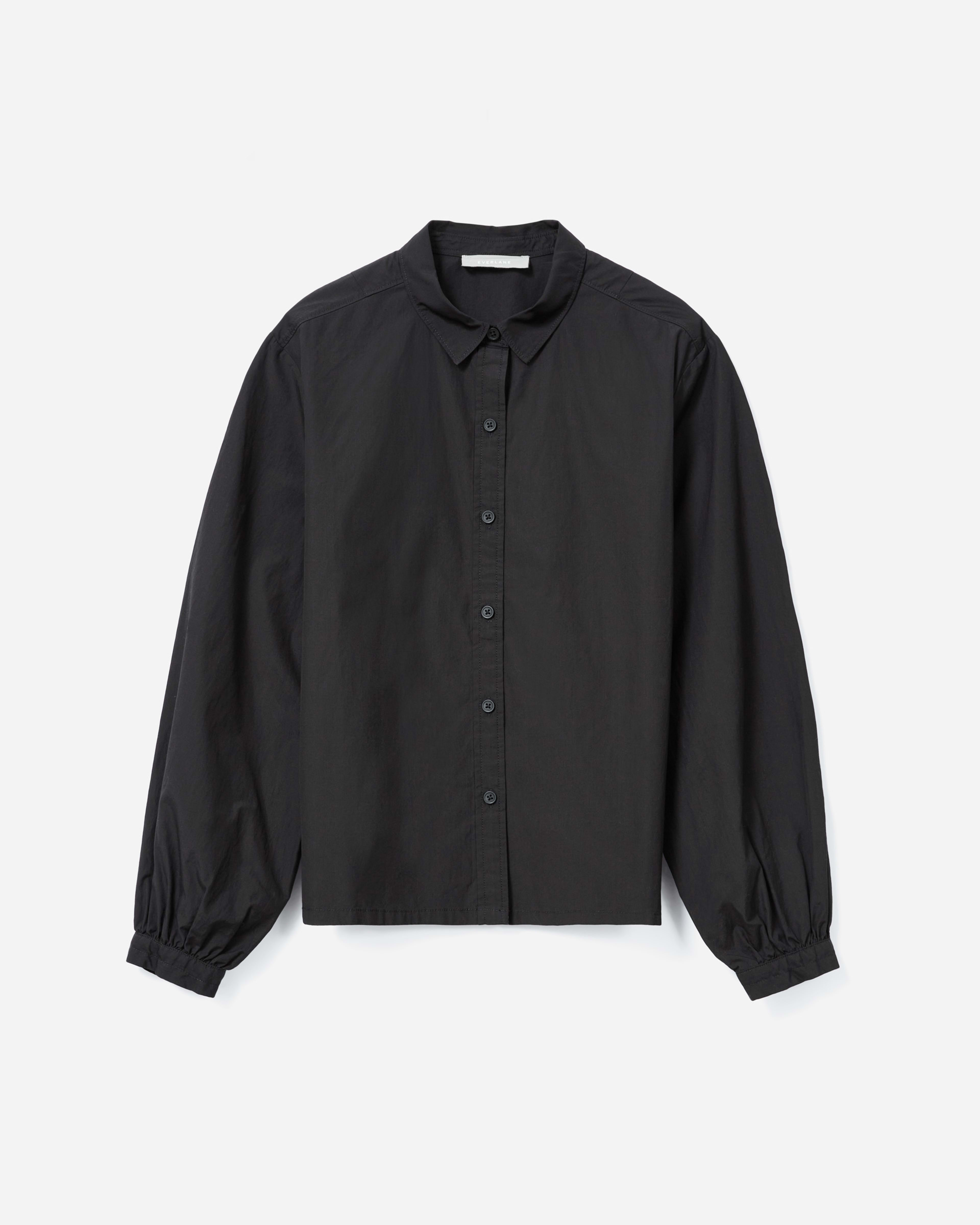 The Organic Cotton Prep Shirt Black – Everlane
