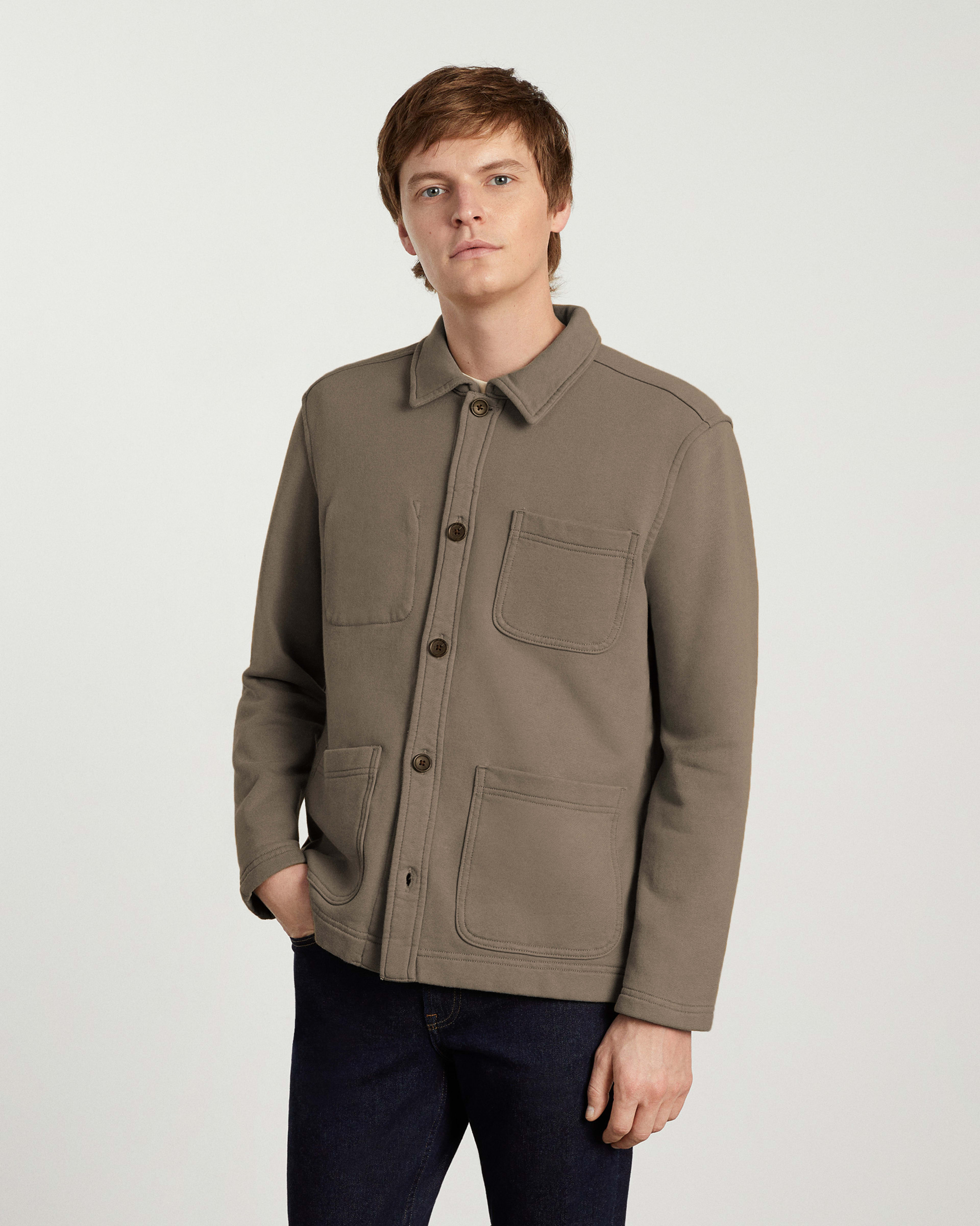 The French Terry Chore Jacket Overcast – Everlane