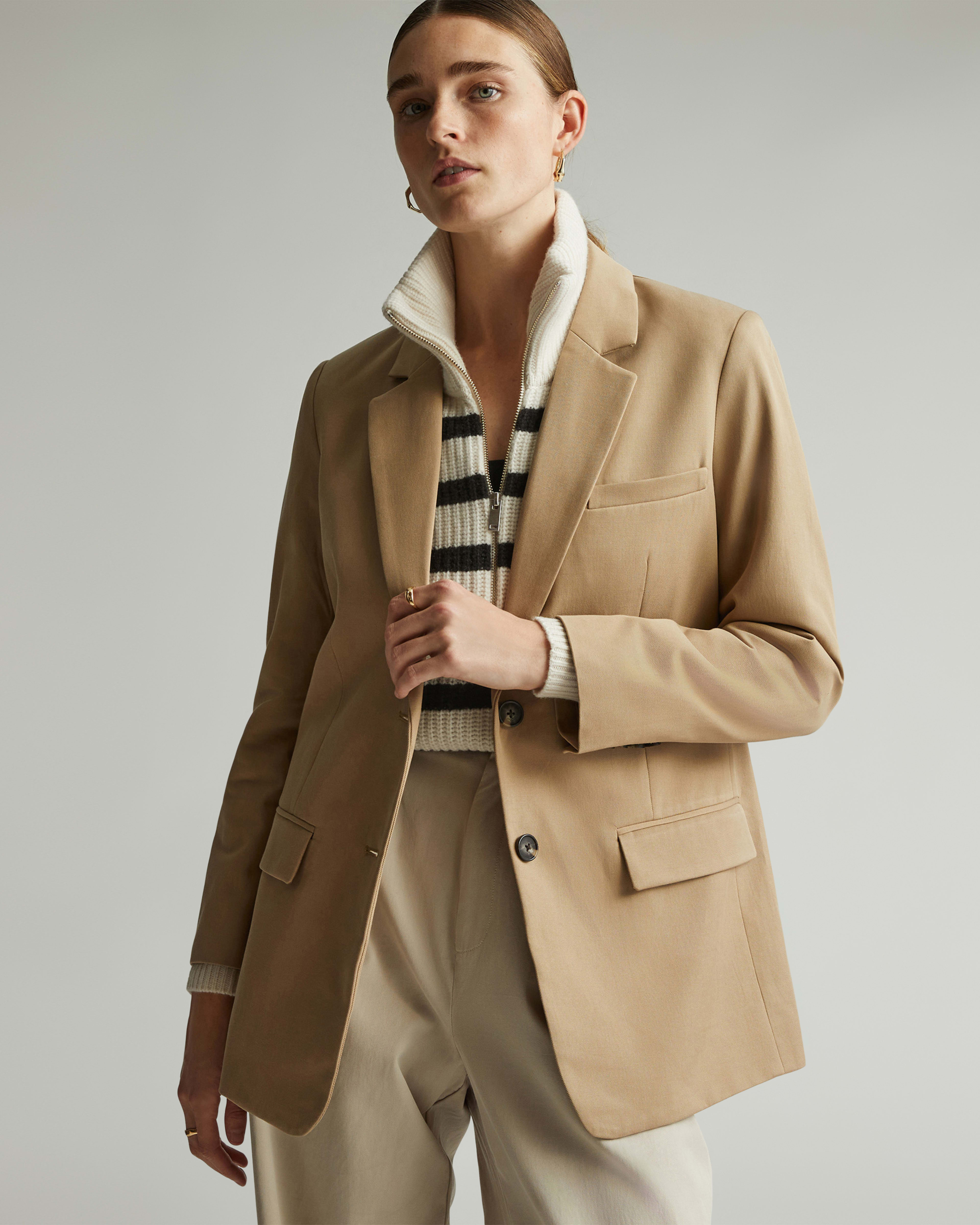 The '80s Blazer Khaki / Black – Everlane