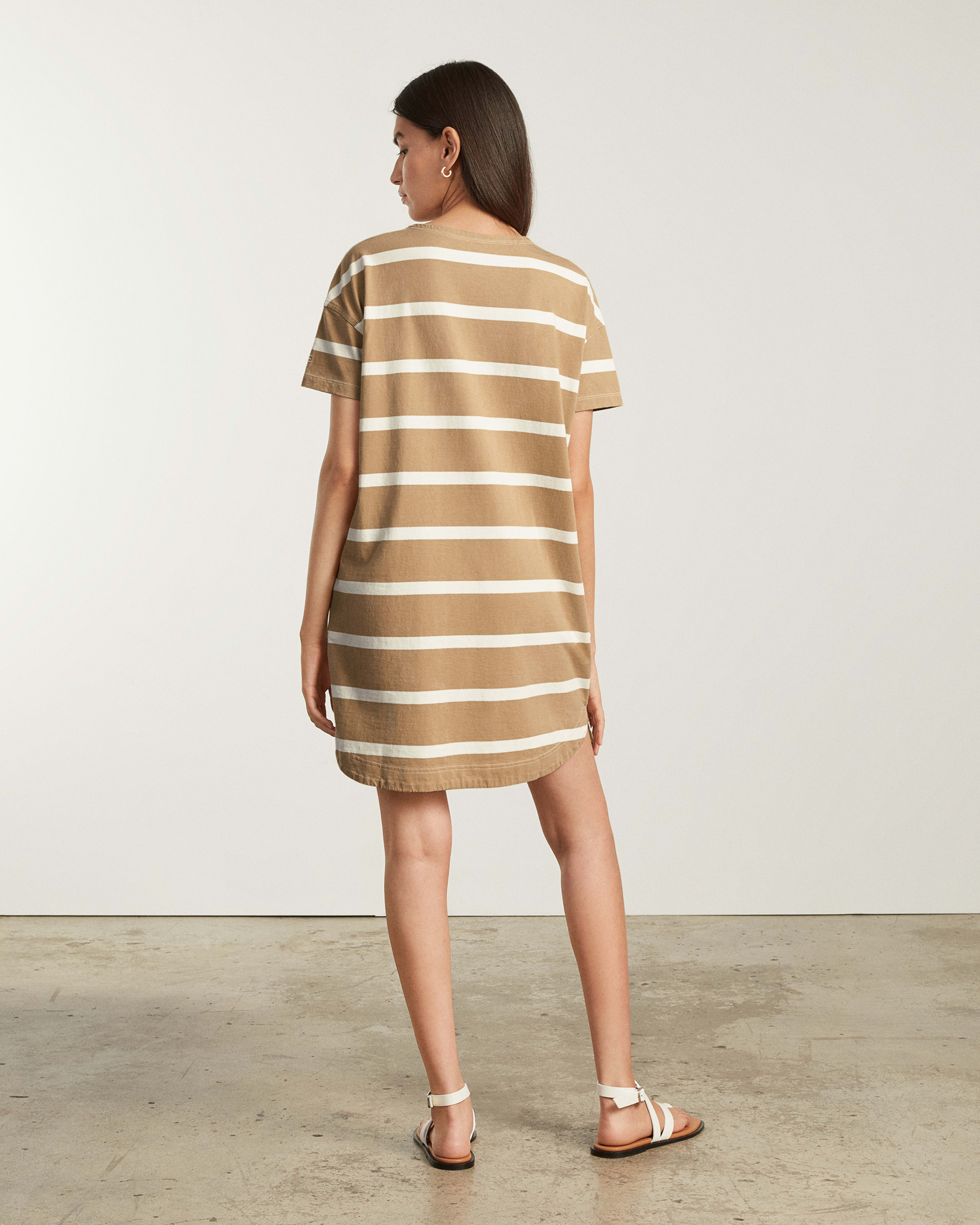Byron Oversized Shirt Dress Ice Coffee