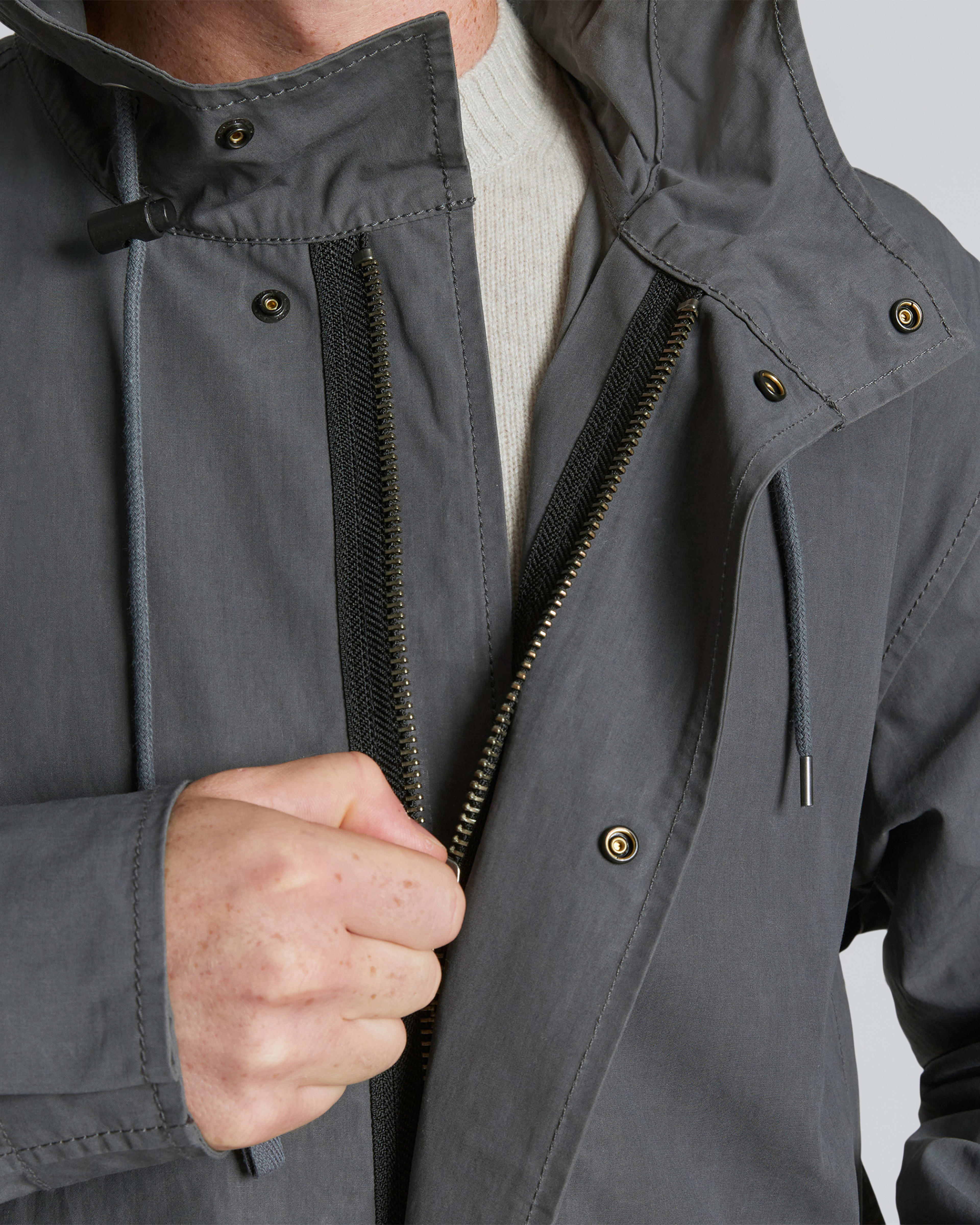 The Waxed Cotton Parka Slate Everlane