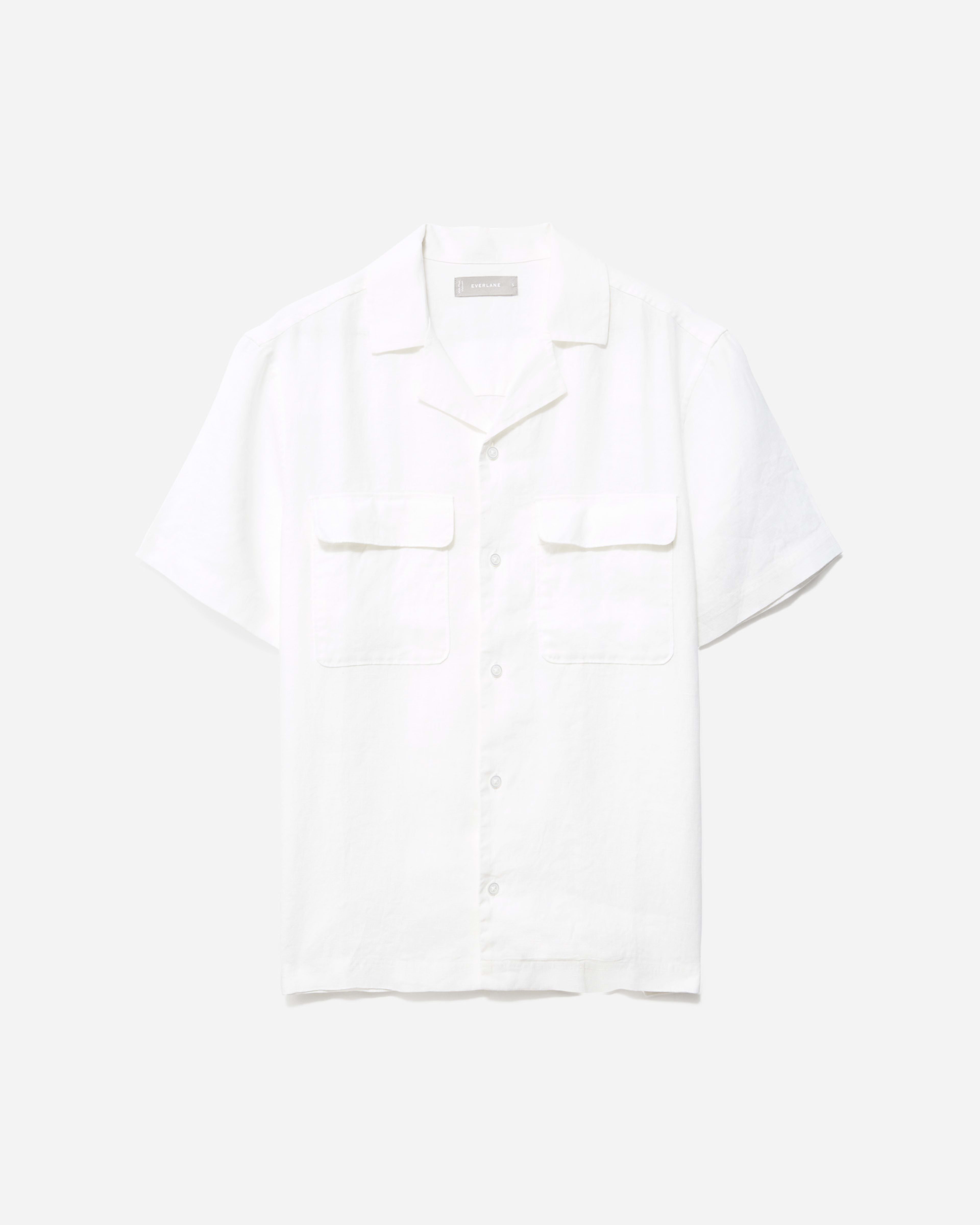The Relaxed Linen Short-Sleeve Shirt White – Everlane