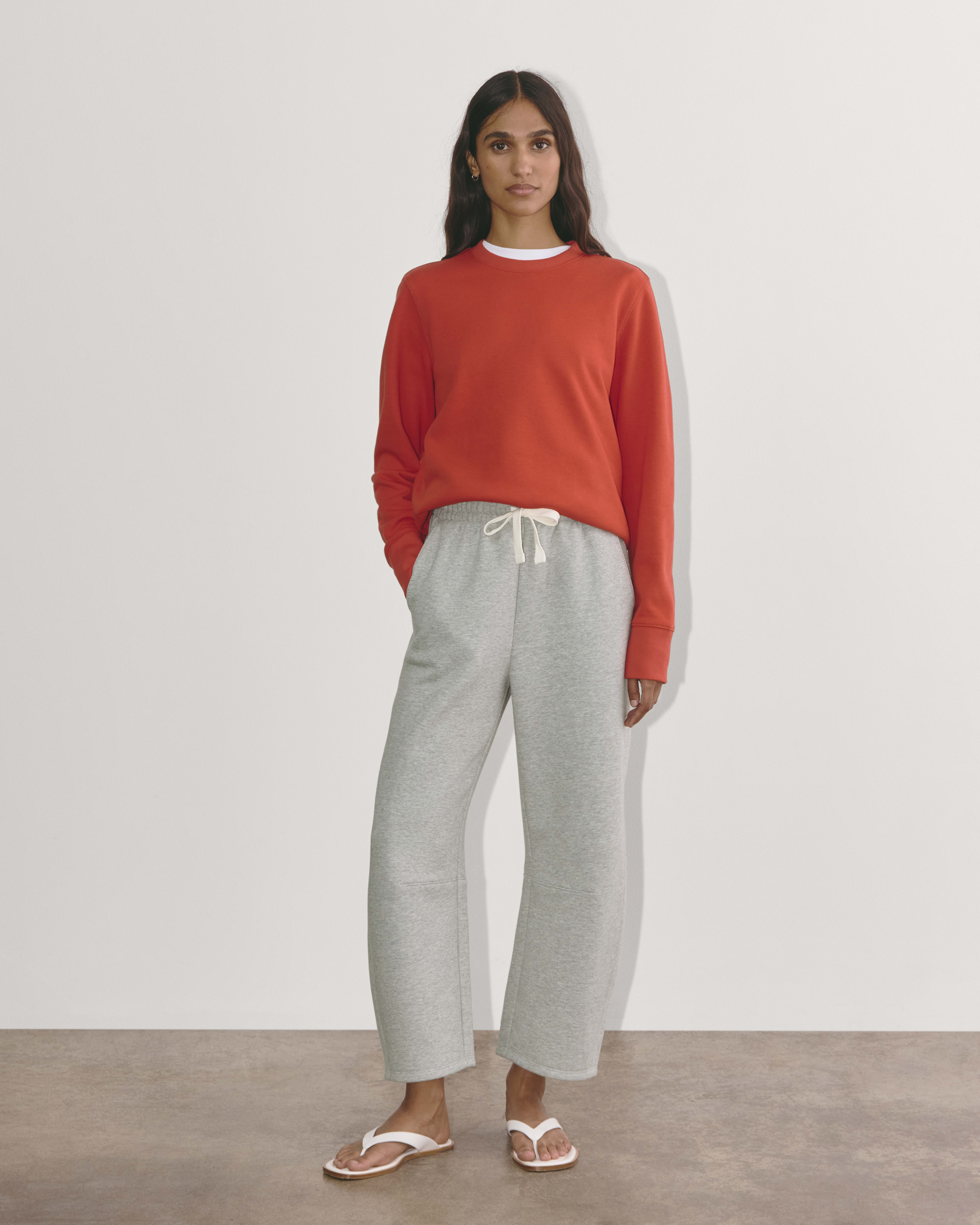 The ReTrack Barrel Sweatpant Heathered Grey Everlane