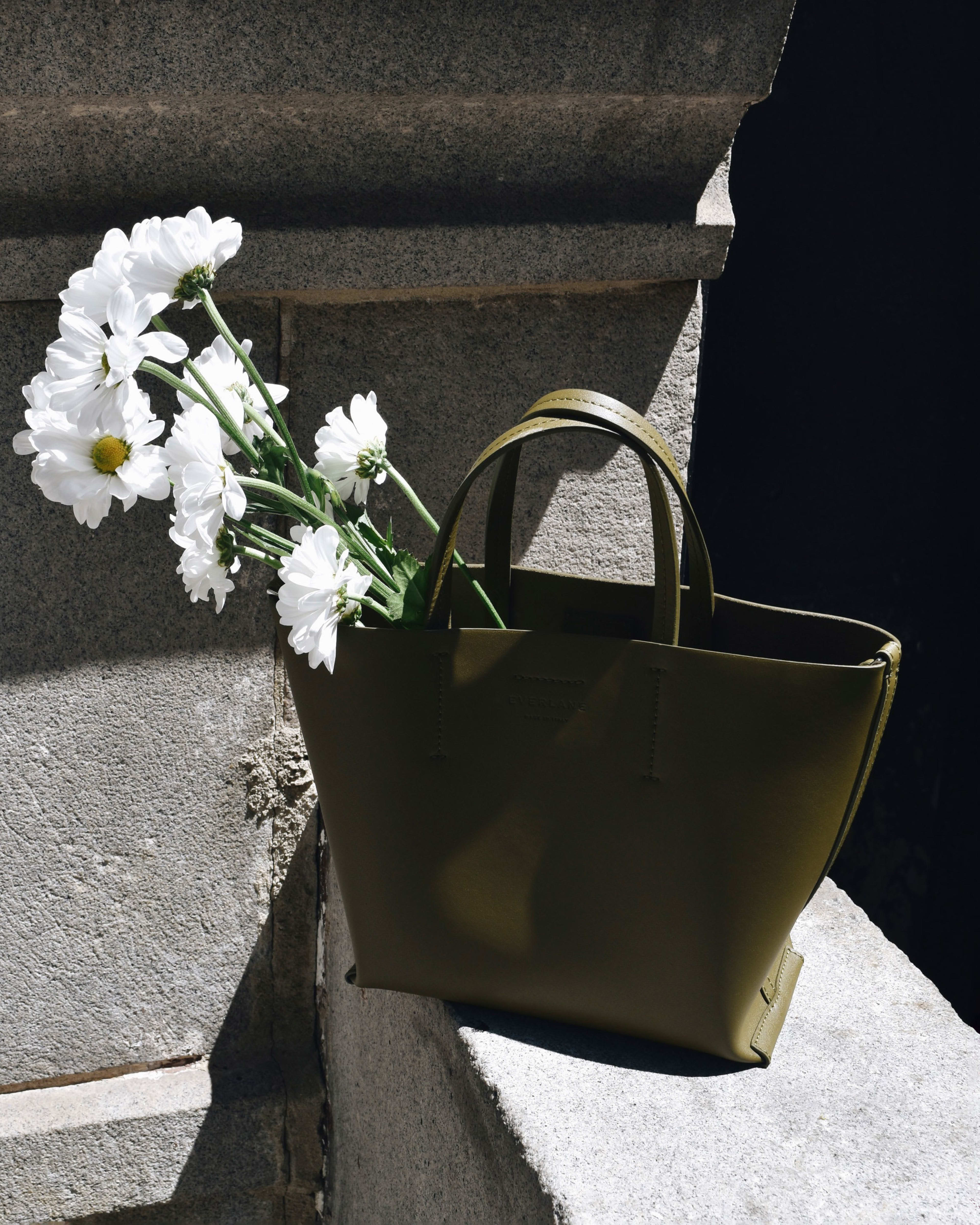 The Luxe Italian Leather Crossbody Beech Everlane