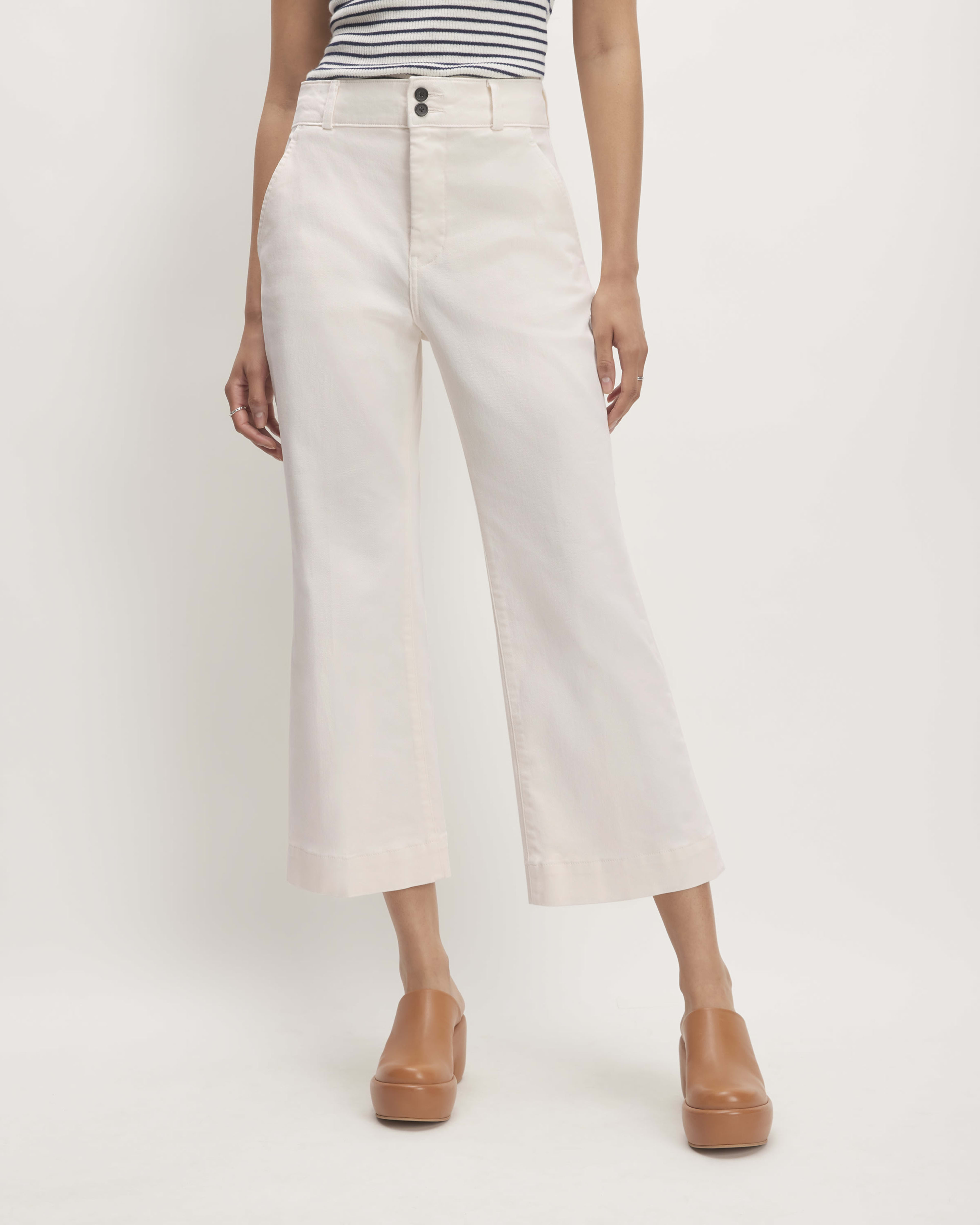 White + Warren Superfine Organic Cotton Kick Flare Pant