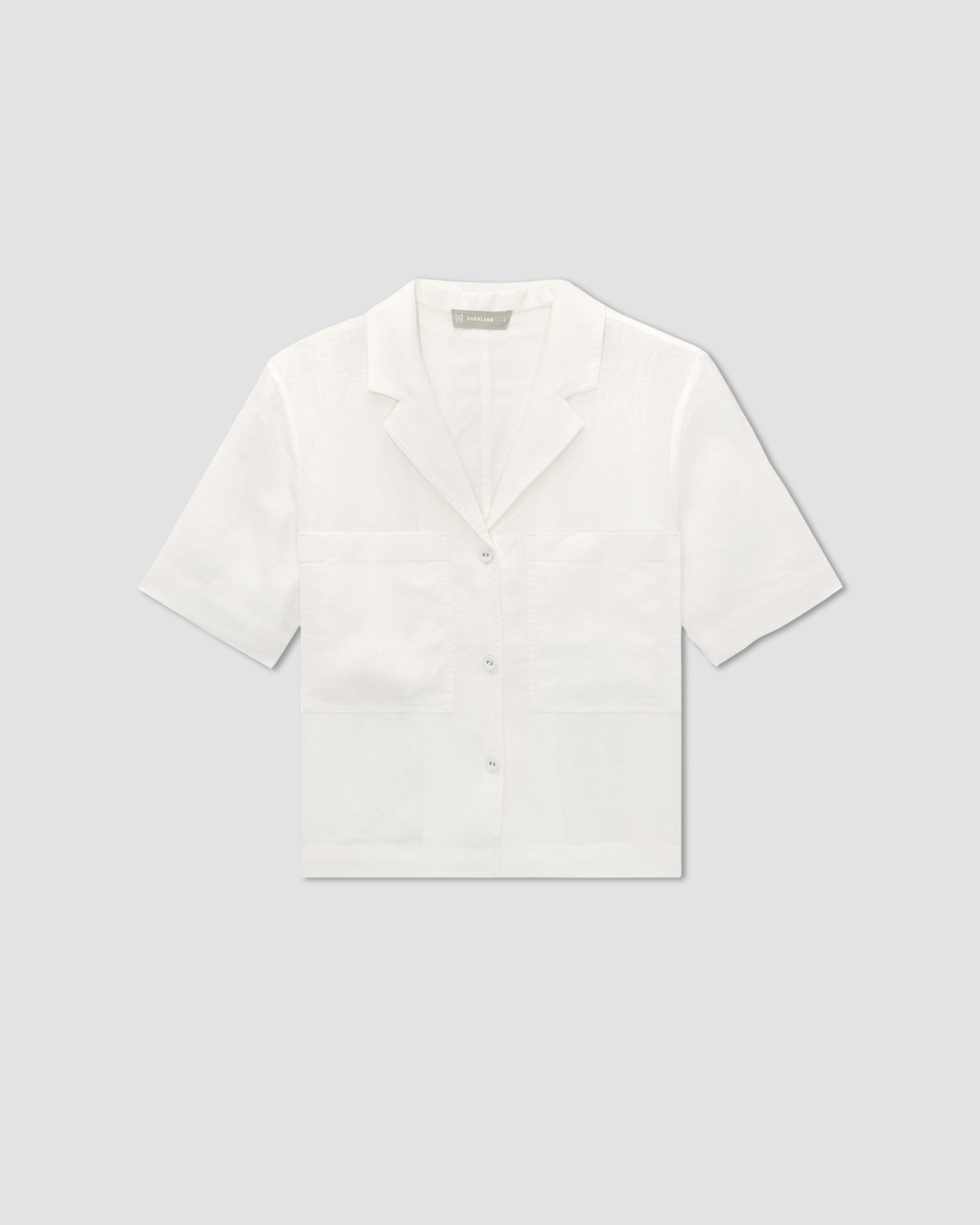 The Linen Workwear Shirt White – Everlane