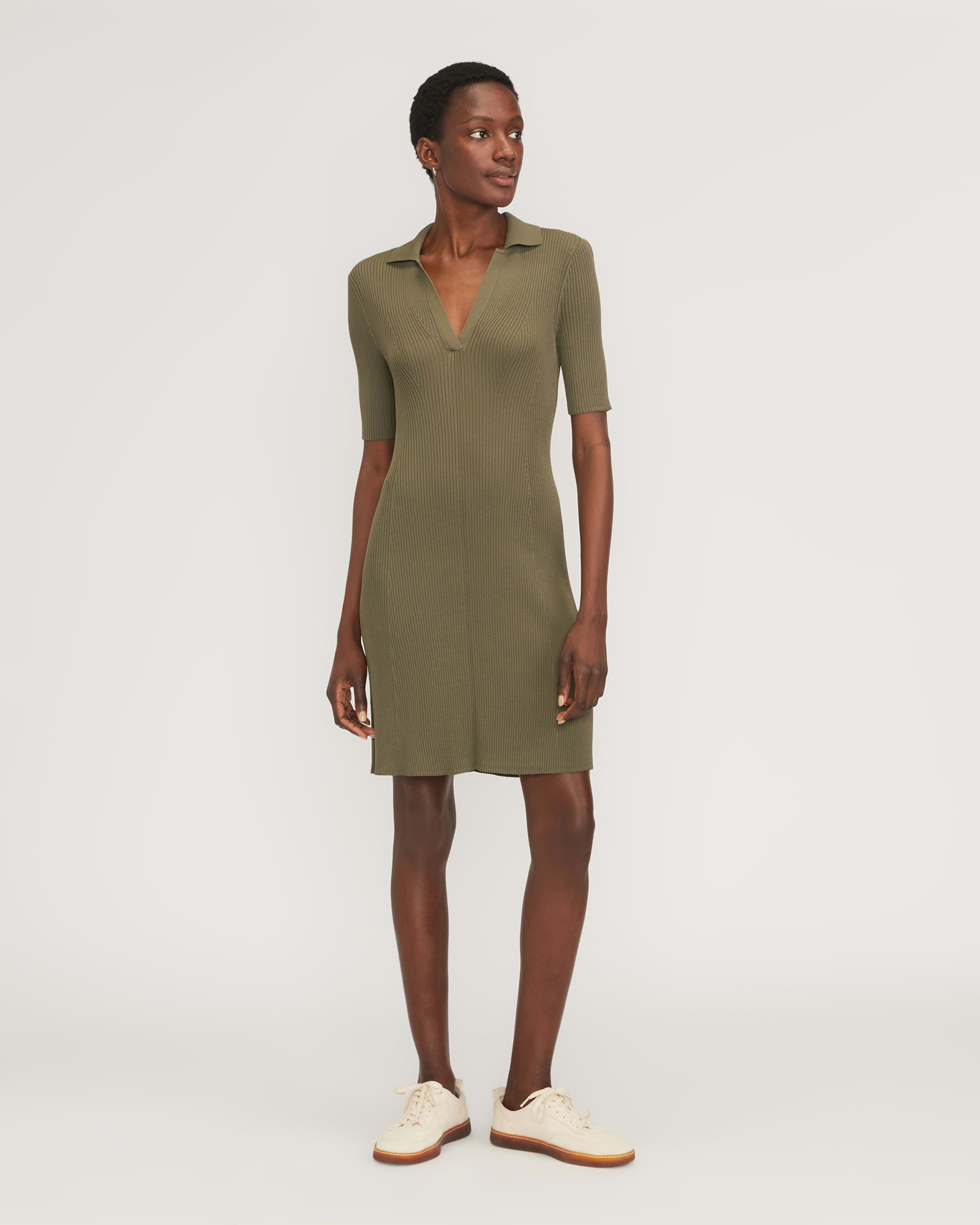 Khaki polo dress discount