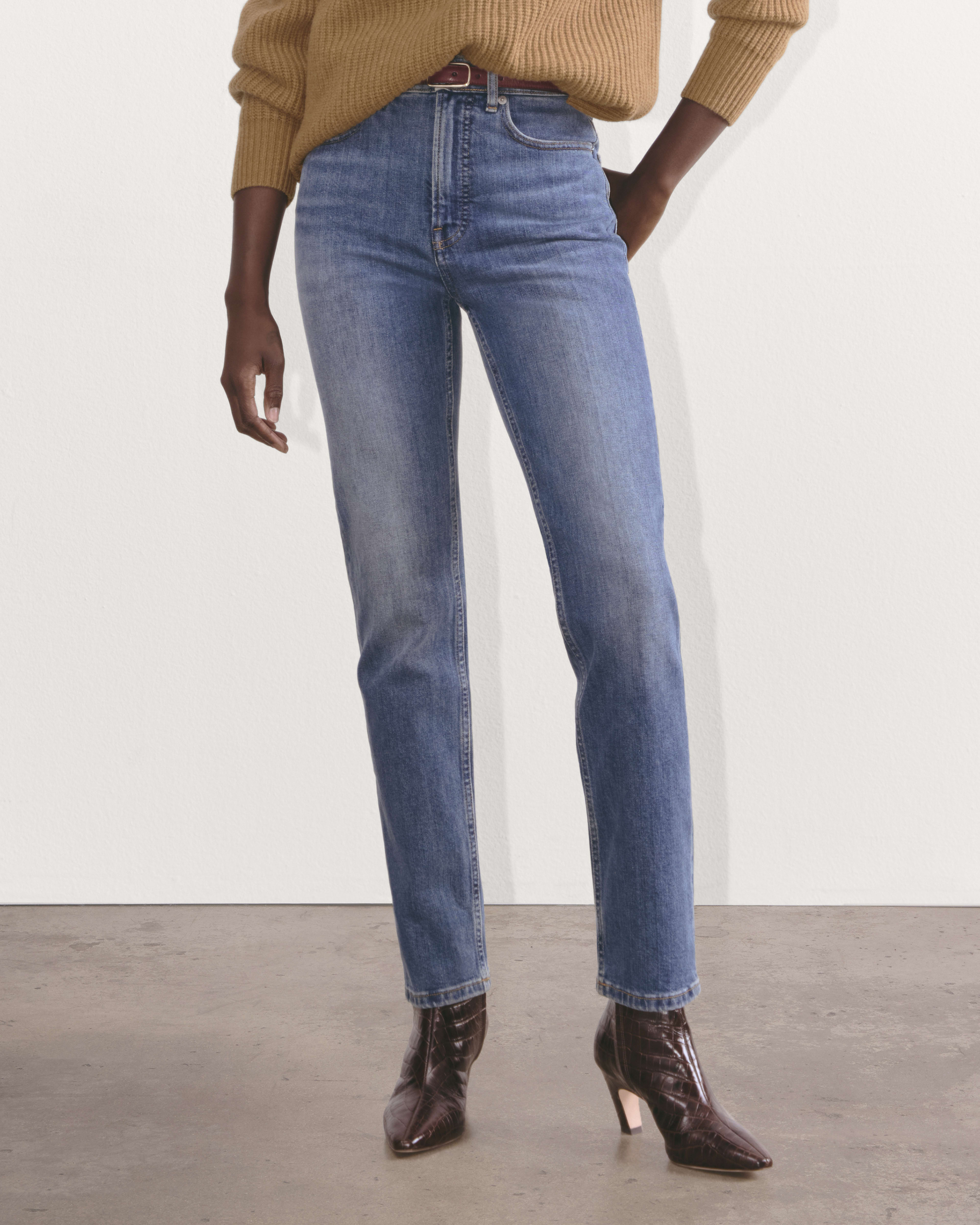 The Good Merino Wool Mockneck Sweater Light Camel Everlane