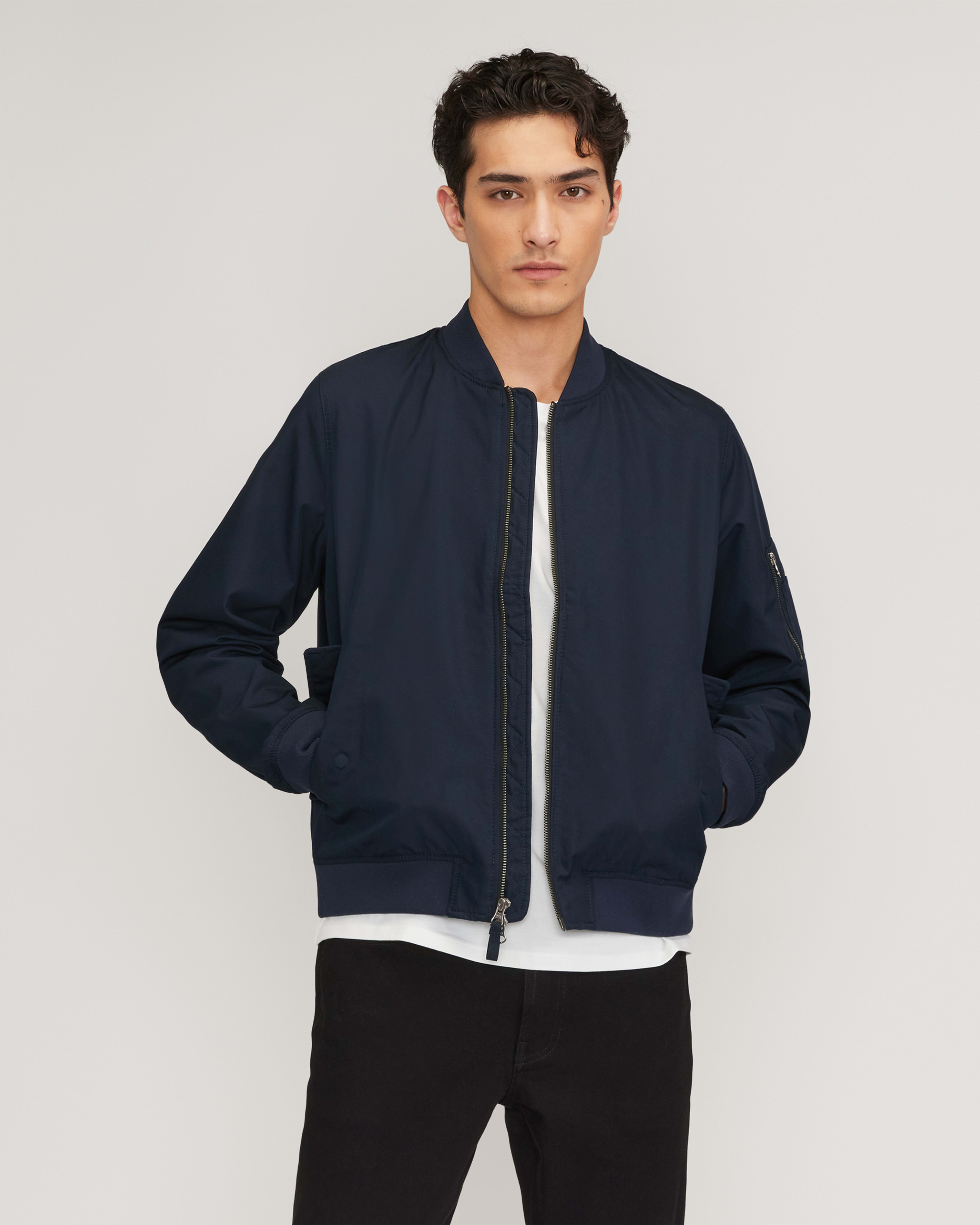 The Bomber Jacket | Uniform Deep Navy – Everlane