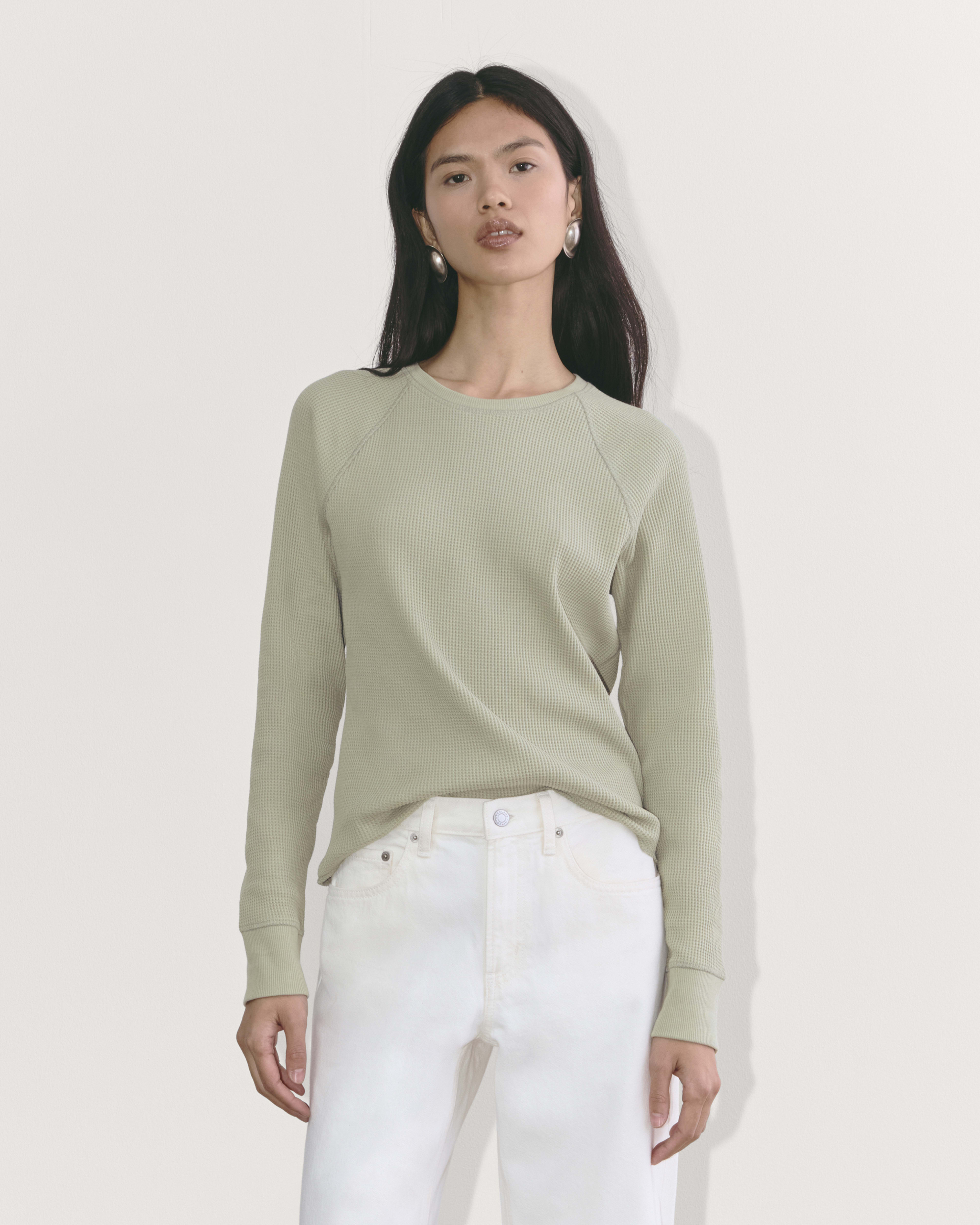 The ReNew Fleece Oversized Crew Bone Everlane