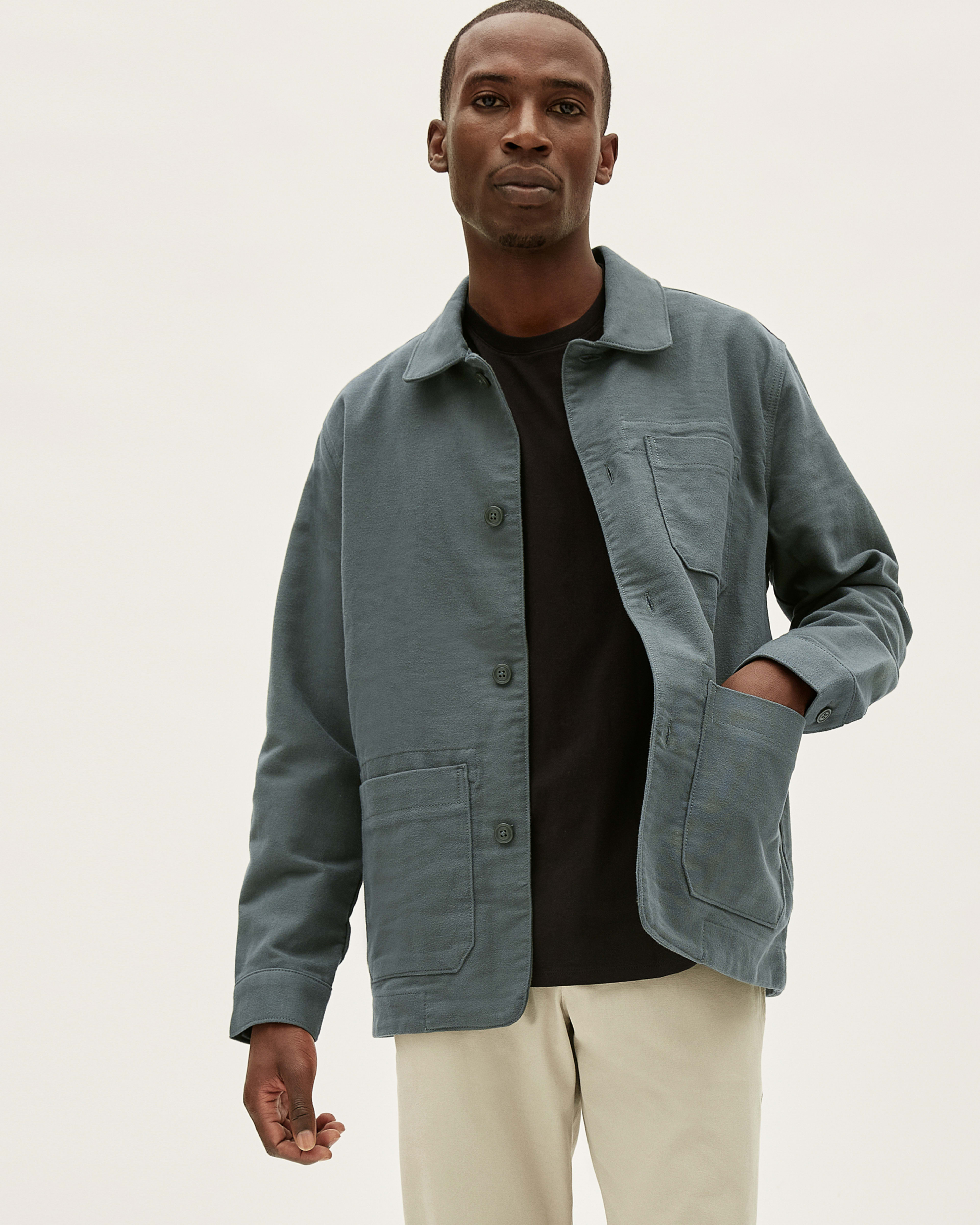 The Flannel Chore Jacket Pine – Everlane