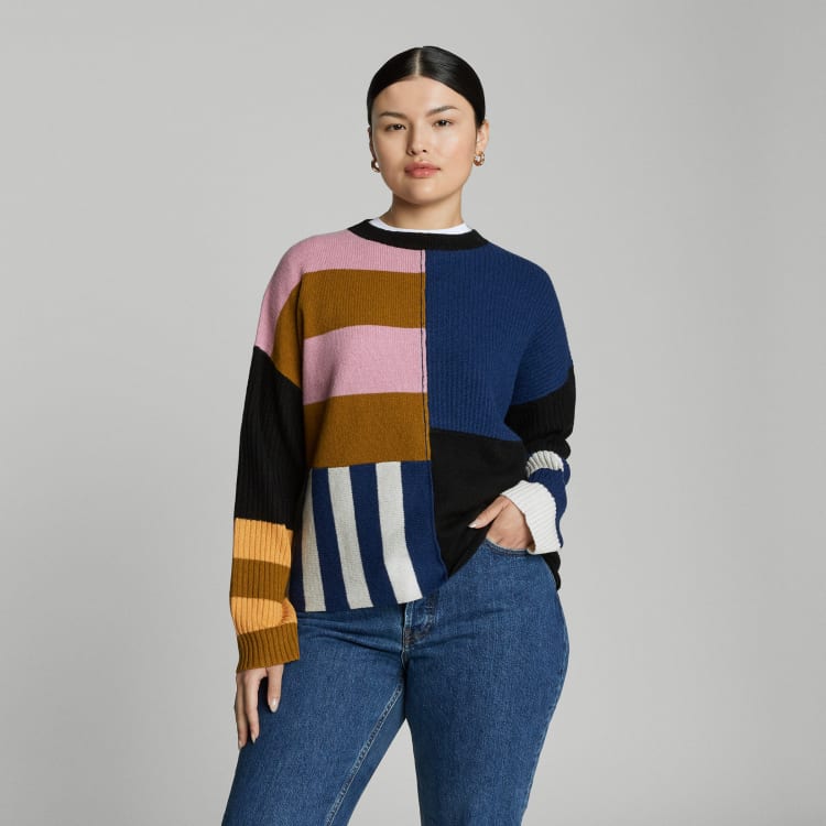 The Cashmere Patchwork Sweater