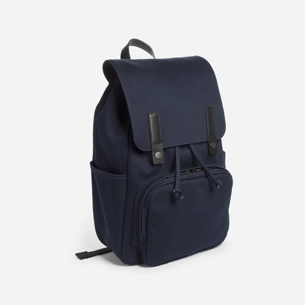 backpack with two side pockets