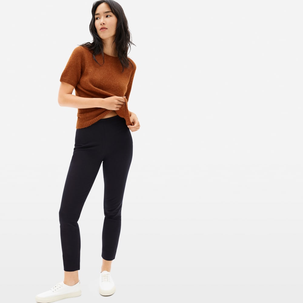 Black stretch pants clearance