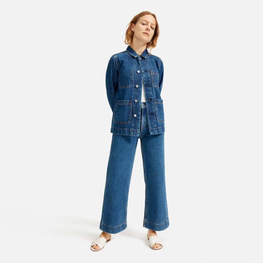 denim chore coat womens