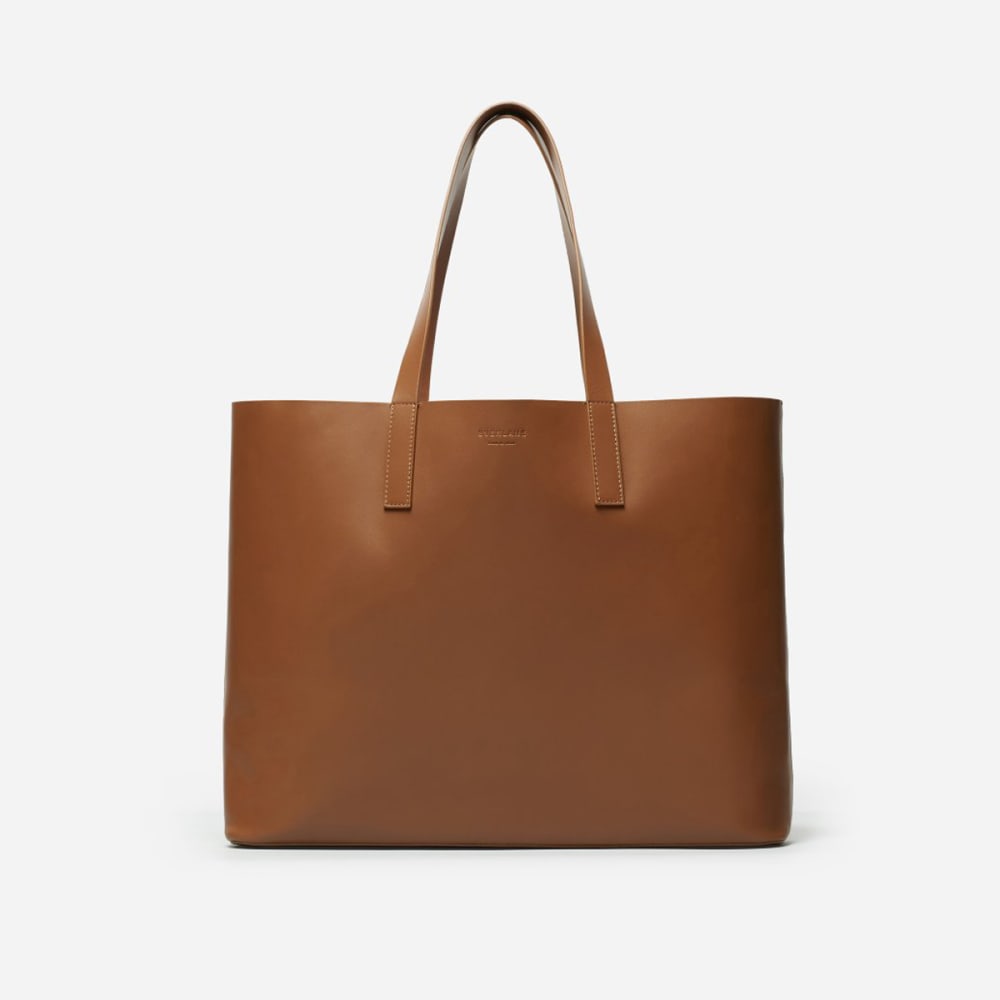 everlane day market tote cognac