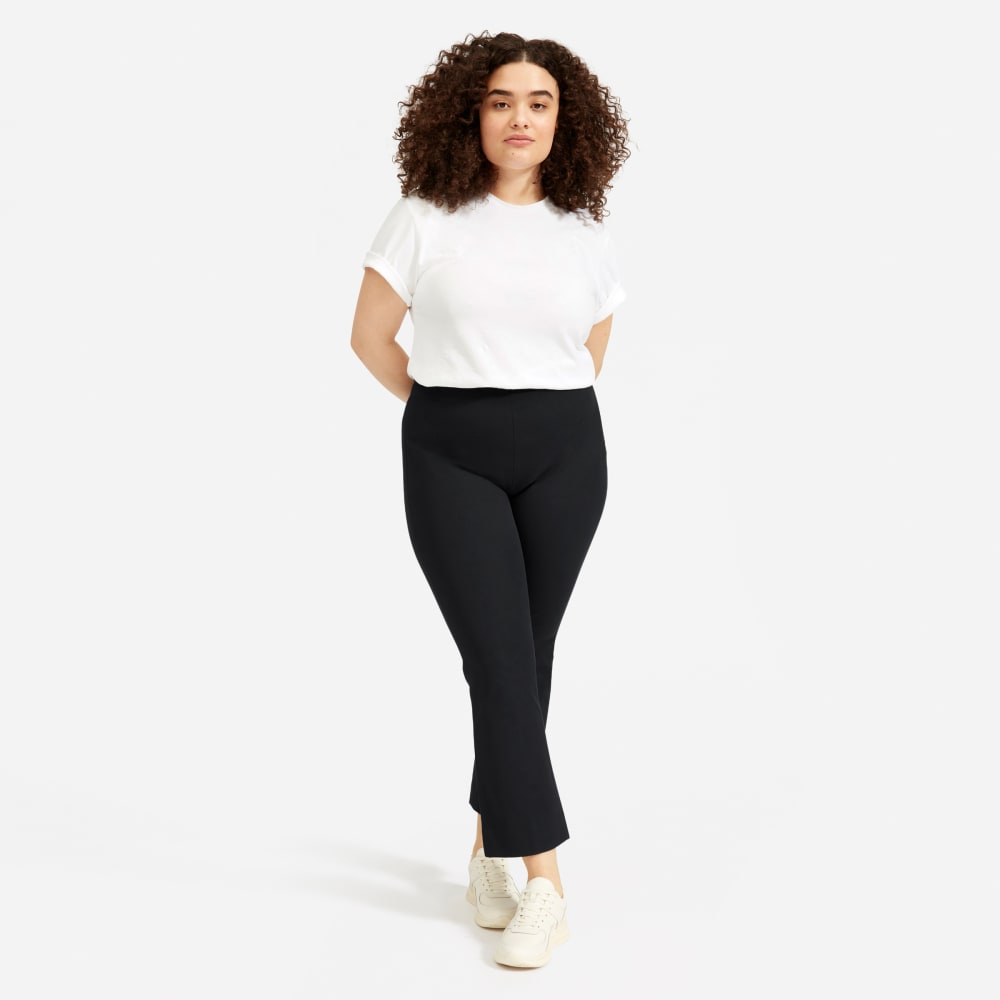 black cropped work pants