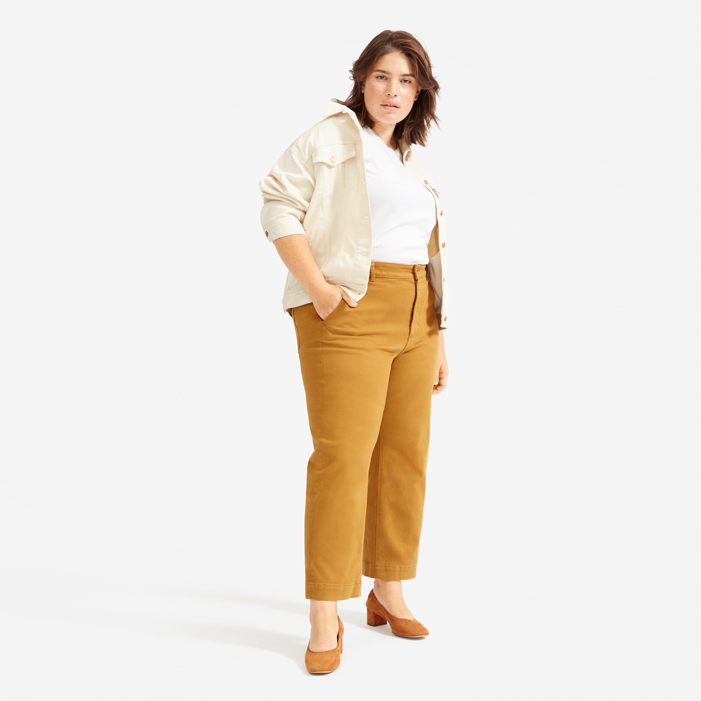 everlane wide leg crop jean