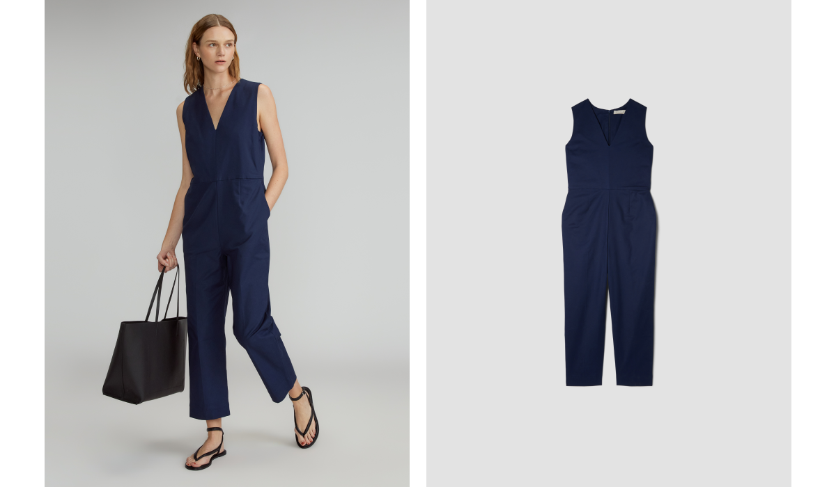 The Structured Cotton Jumpsuit Toasted Coconut – Everlane