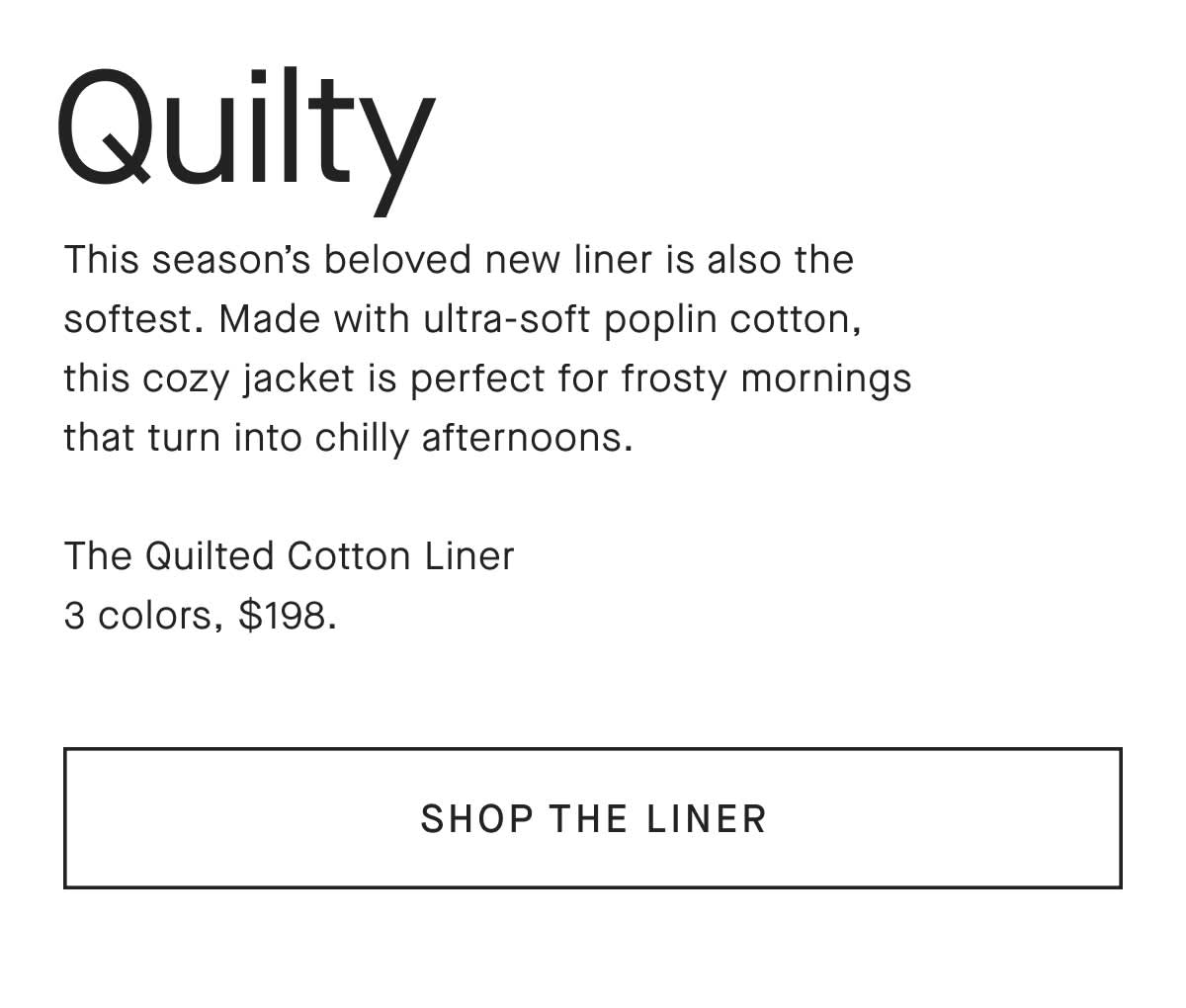 Return of The Liner Everlane