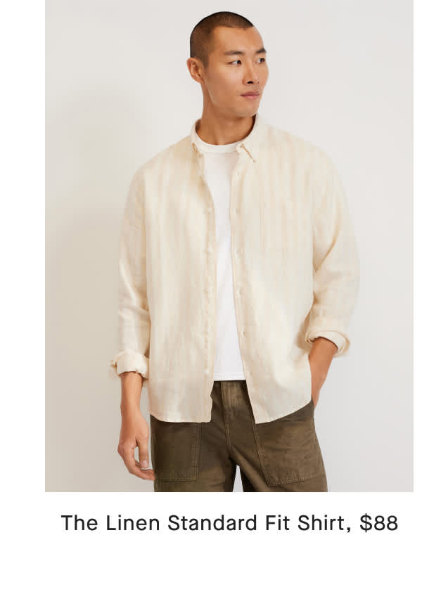 The Linen Standard Fit Shirt, $88 