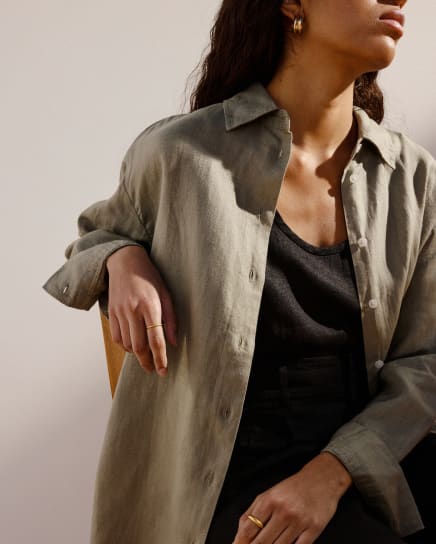 New in from Everlane, July and August 2022: The Poplin Short-Sleeve Box  Shirt, Alpaca Cropped V Cardigan, Smock Dress, and More