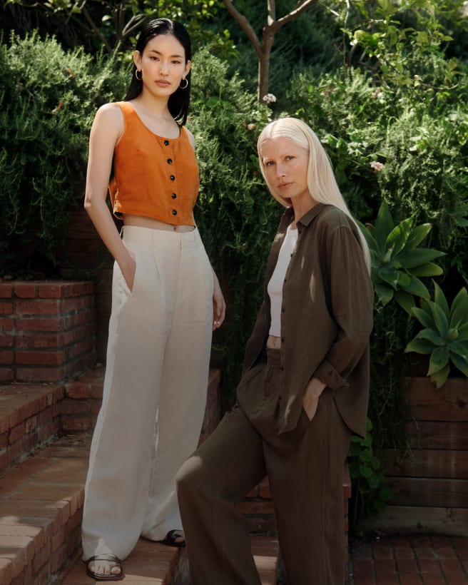 Women's Linen Tops | Tops, Blouses 