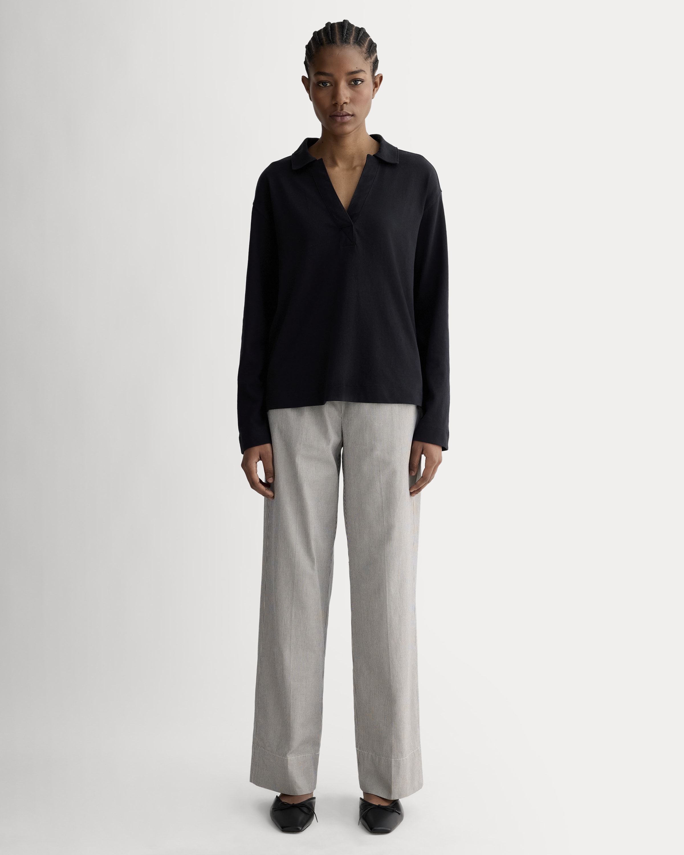 The Easy Pant Canvas Tan / Navy – Everlane