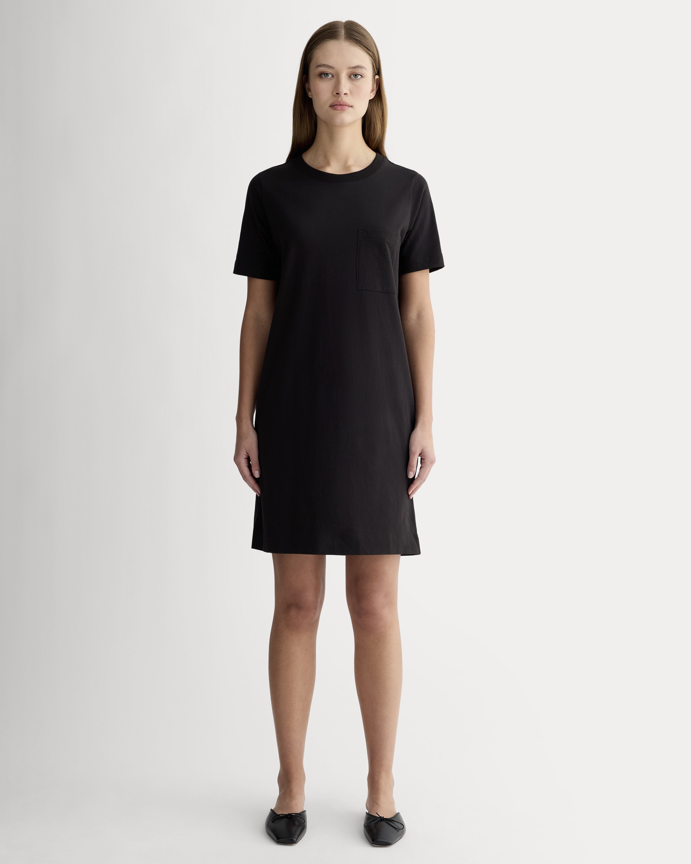 everlane box cut tee dress
