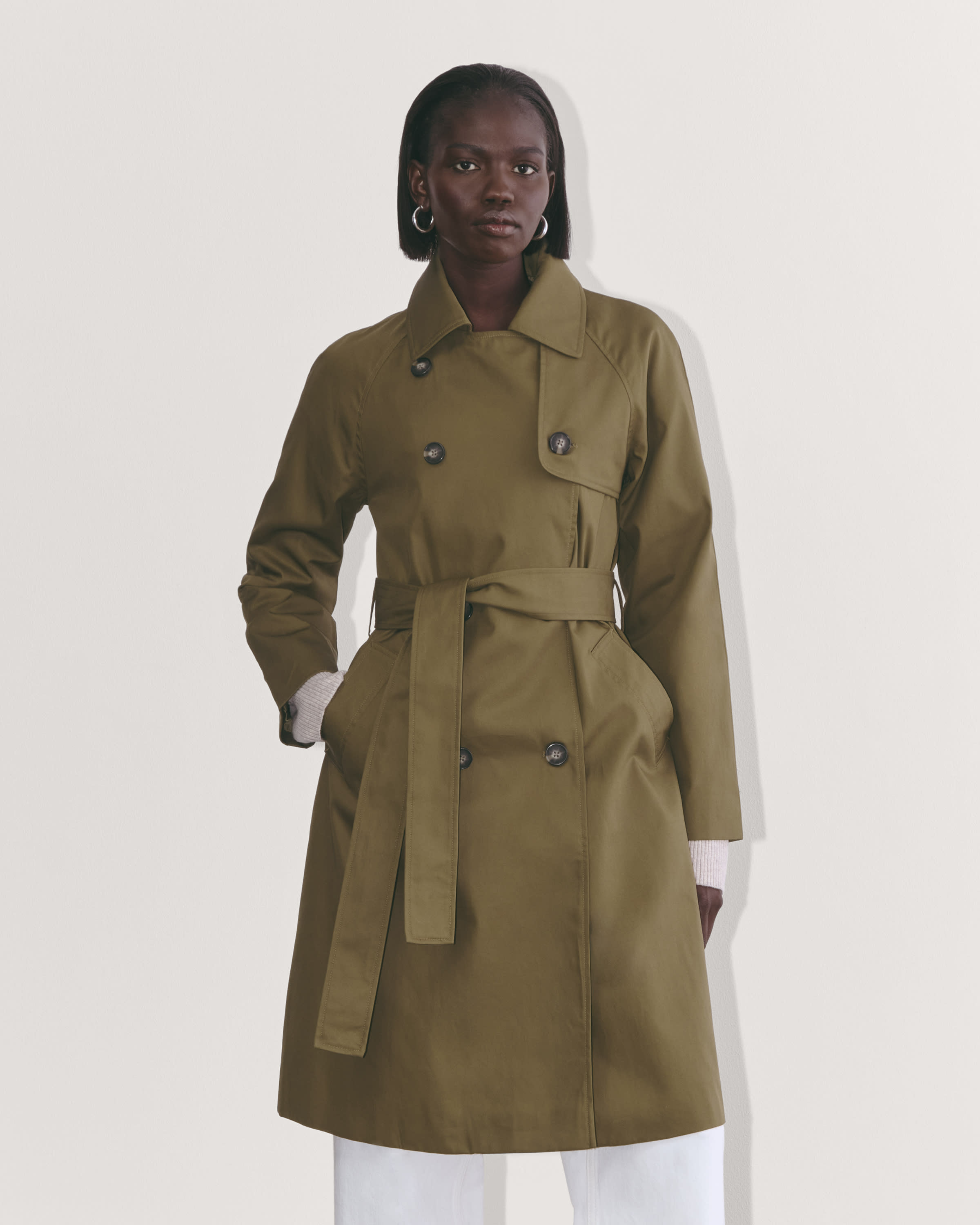 Everlane Cropped Trench Coat orders Jacket