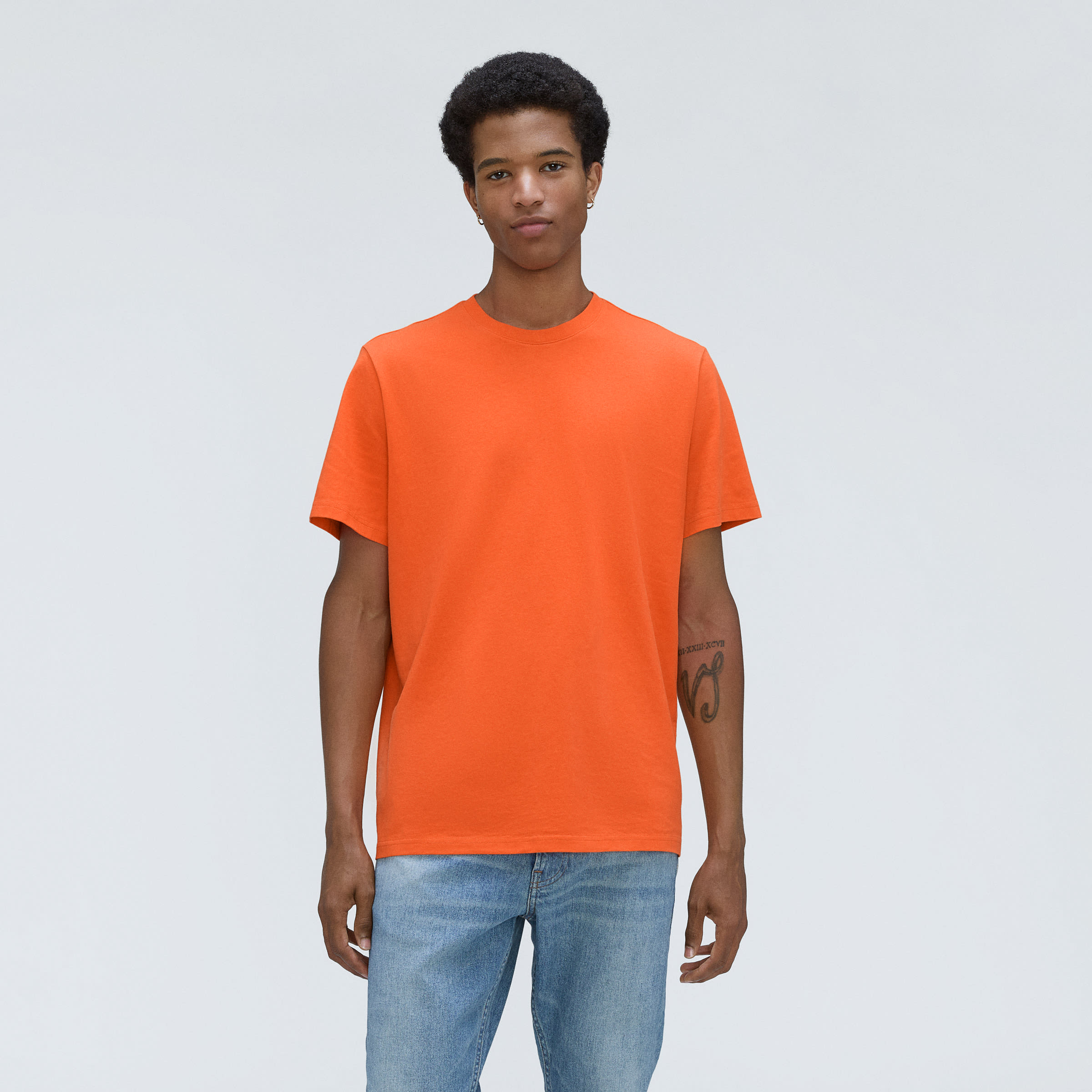 The Premium-Weight Crew | Uniform Safety Orange – Everlane