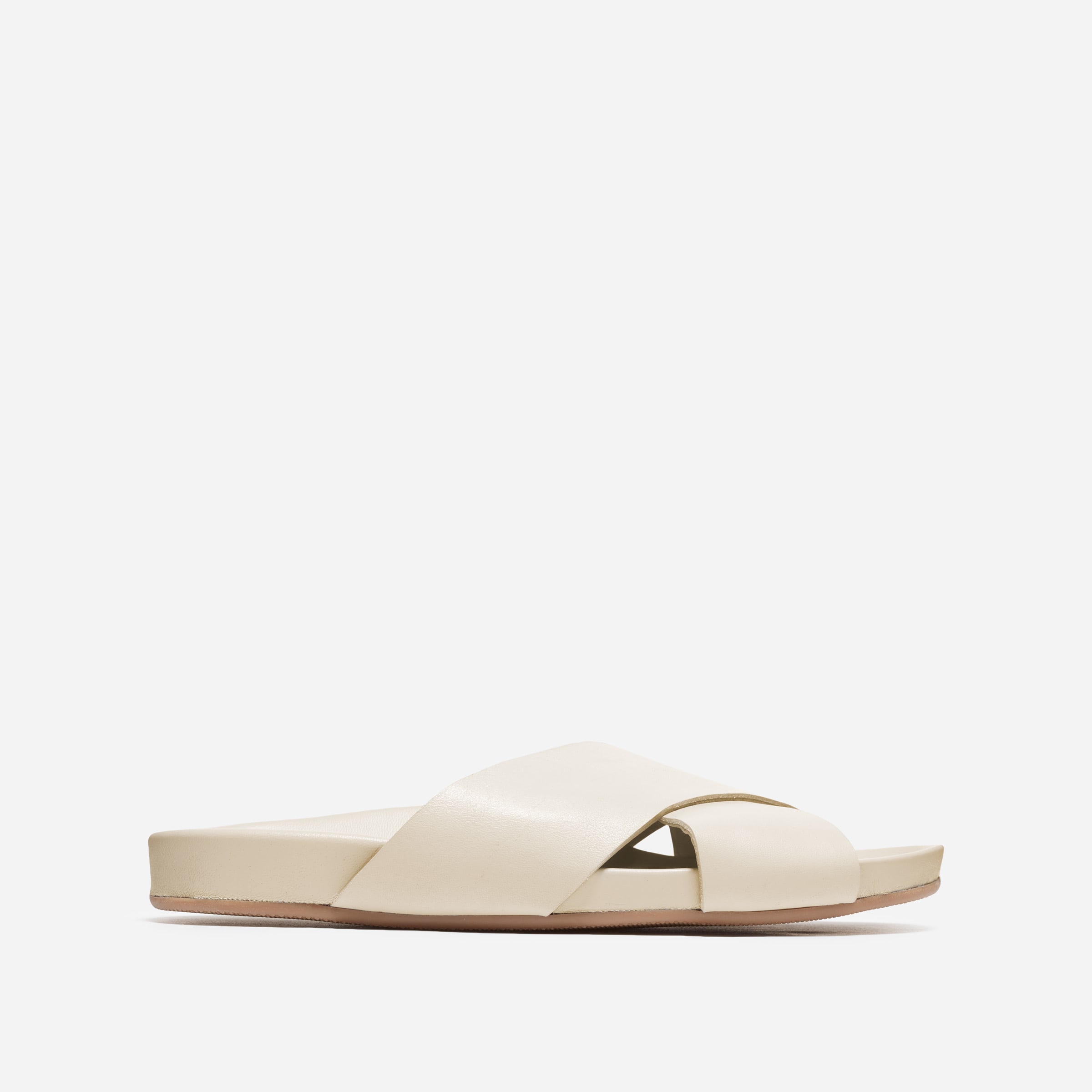 The Form Crossover Sandal Pale Cream – Everlane