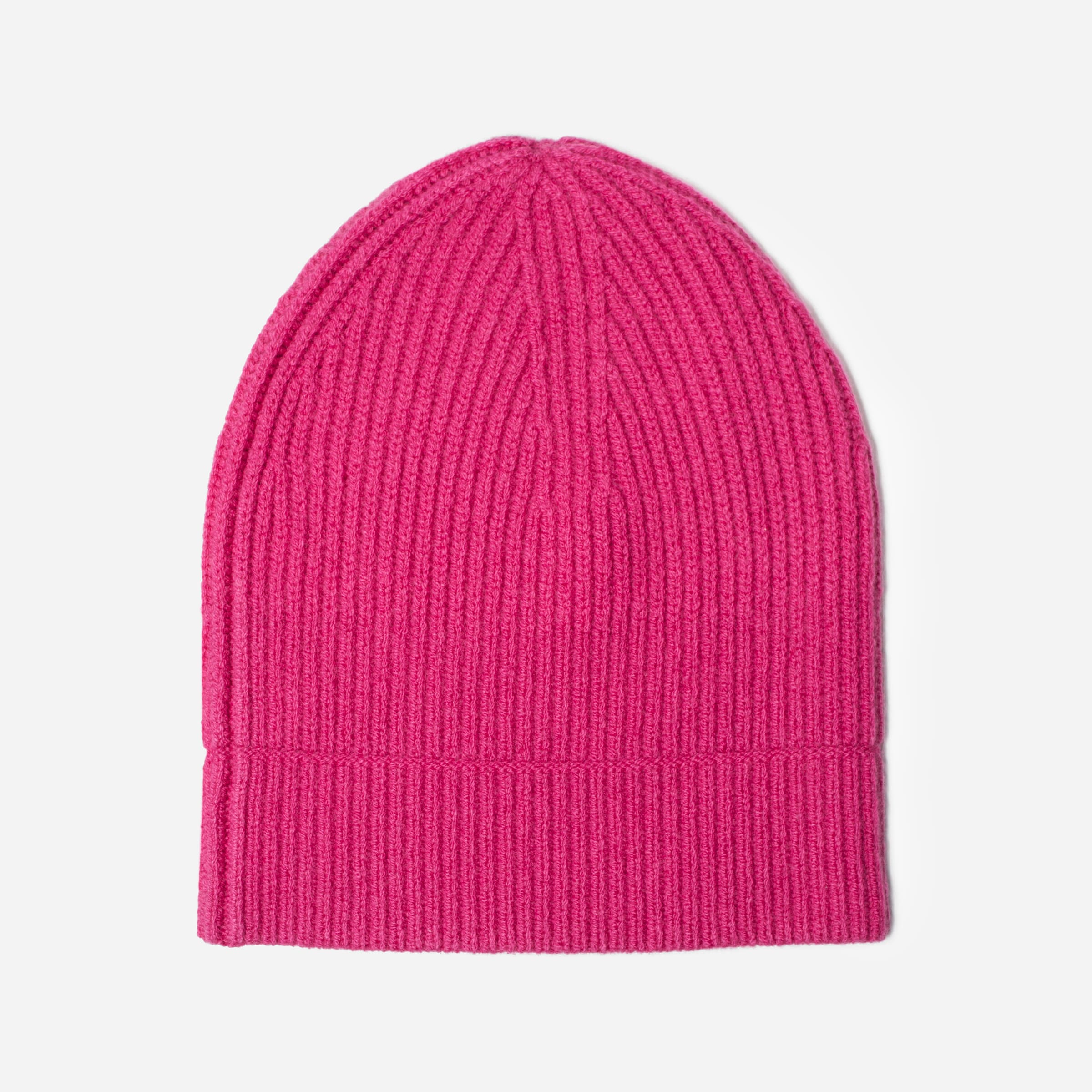 The Cashmere Rib Beanie Hot Berry – Everlane