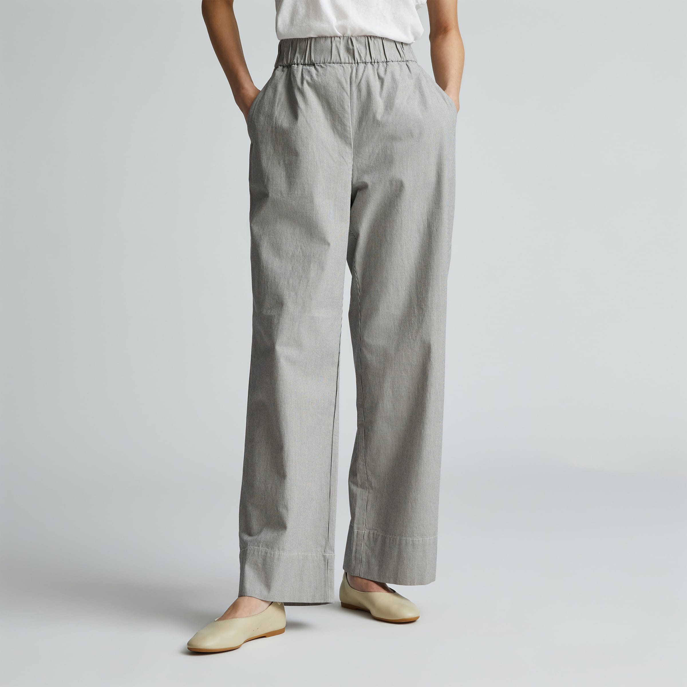The Easy Pant Canvas Tan / Navy – Everlane