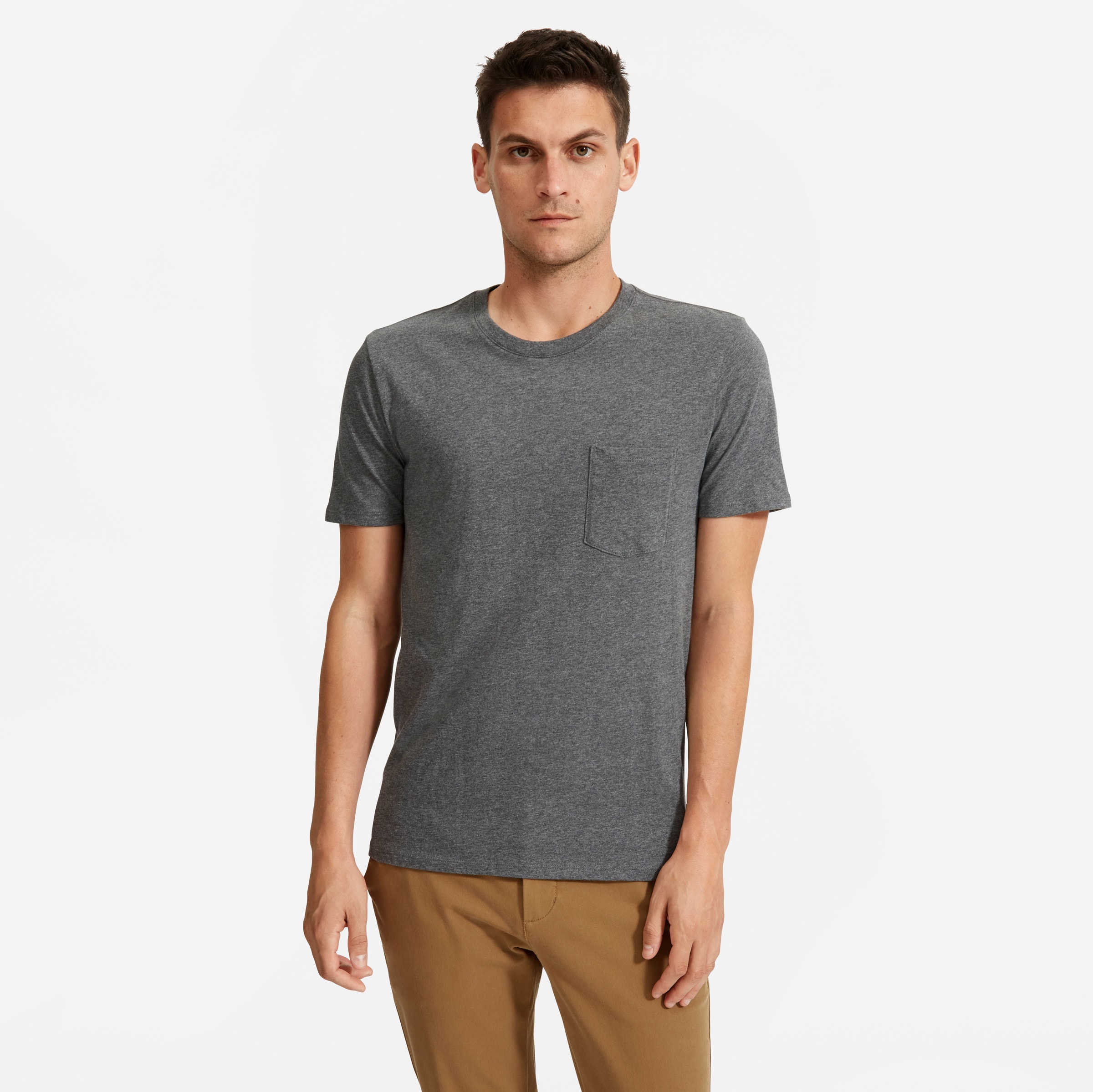 The Cotton Pocket Heather Charcoal – Everlane