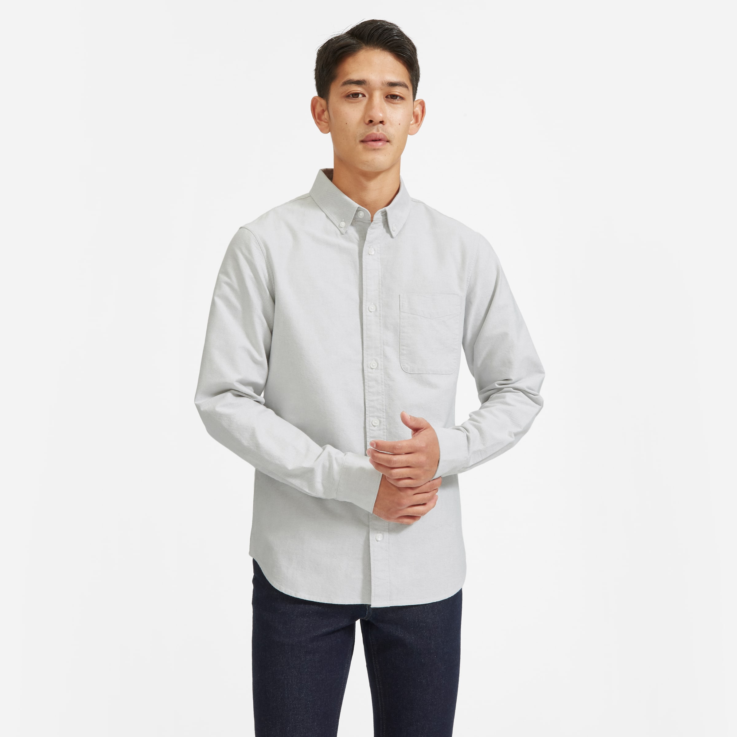 The Standard Fit Japanese Oxford Shirt | Uniform Grey – Everlane