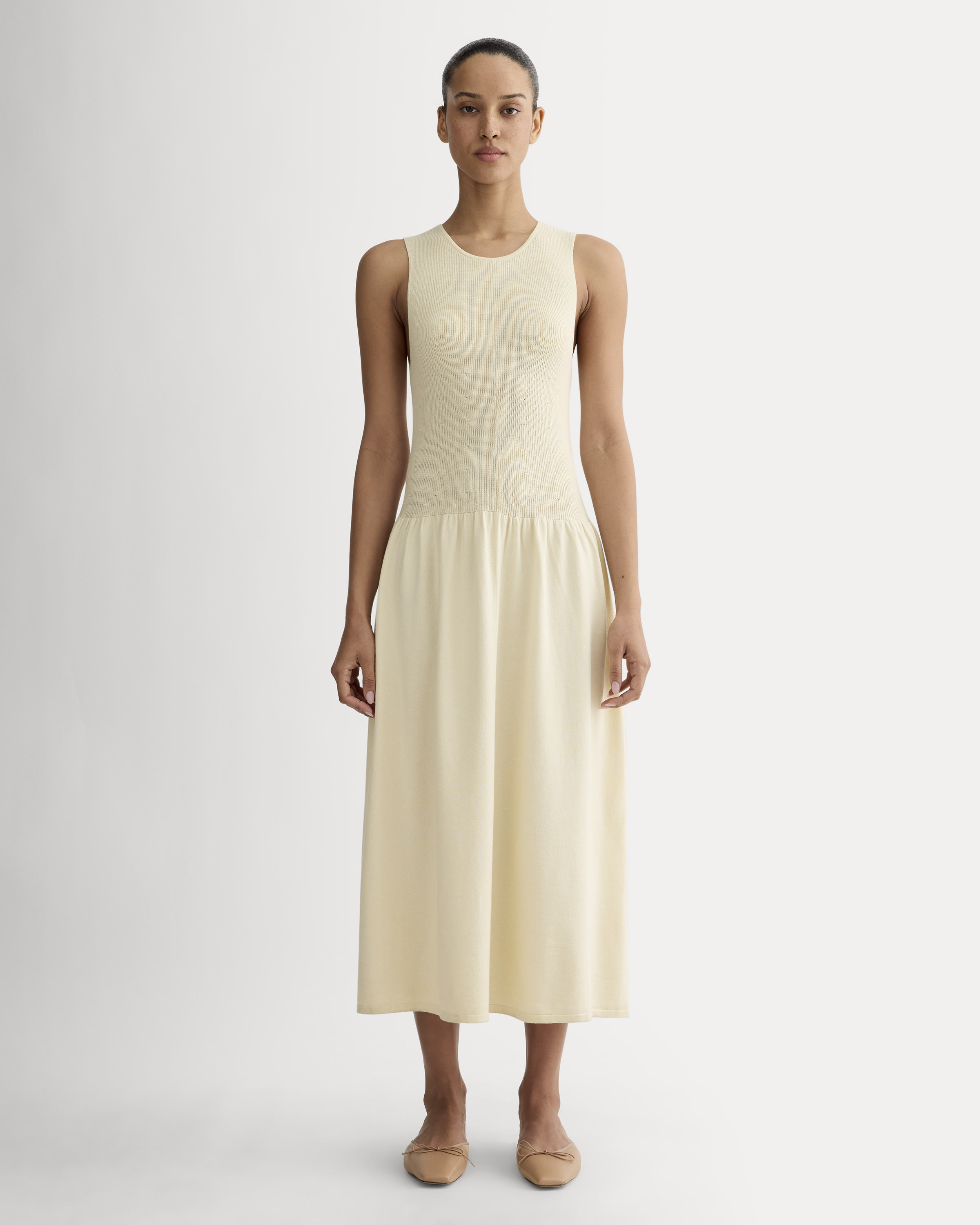 Petra Ls Knit Dress Birch