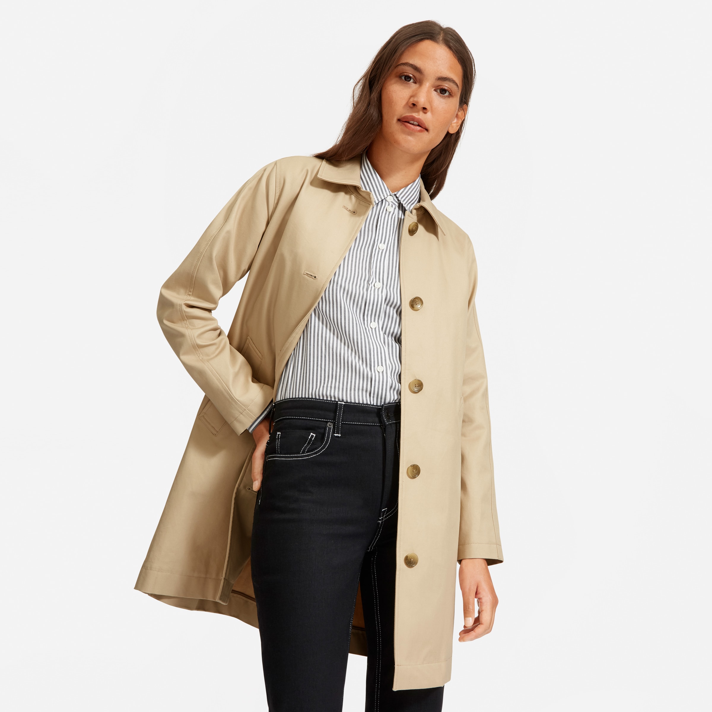 The Mac Coat Khaki Everlane