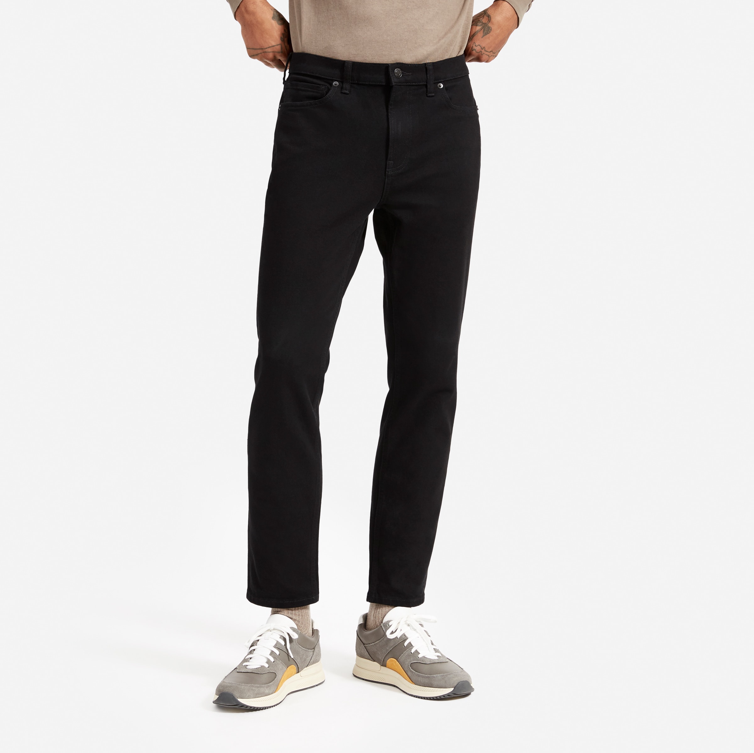 The Relaxed 4Way Stretch Organic Jean Uniform Black Everlane