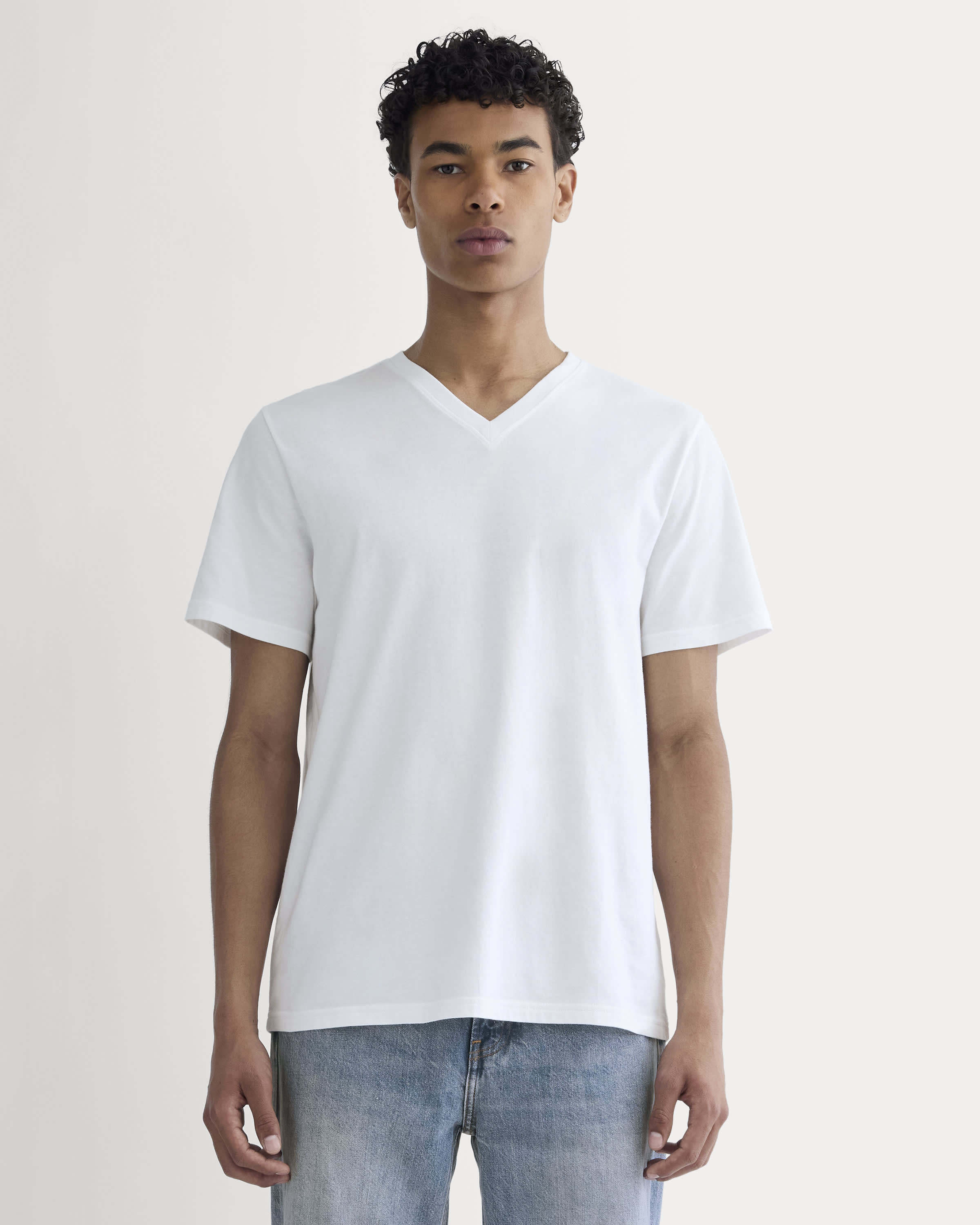 【INCHANT ME】Corner Avan V-Neck T-Shirt C0356-playera-cv-mc-caballero-